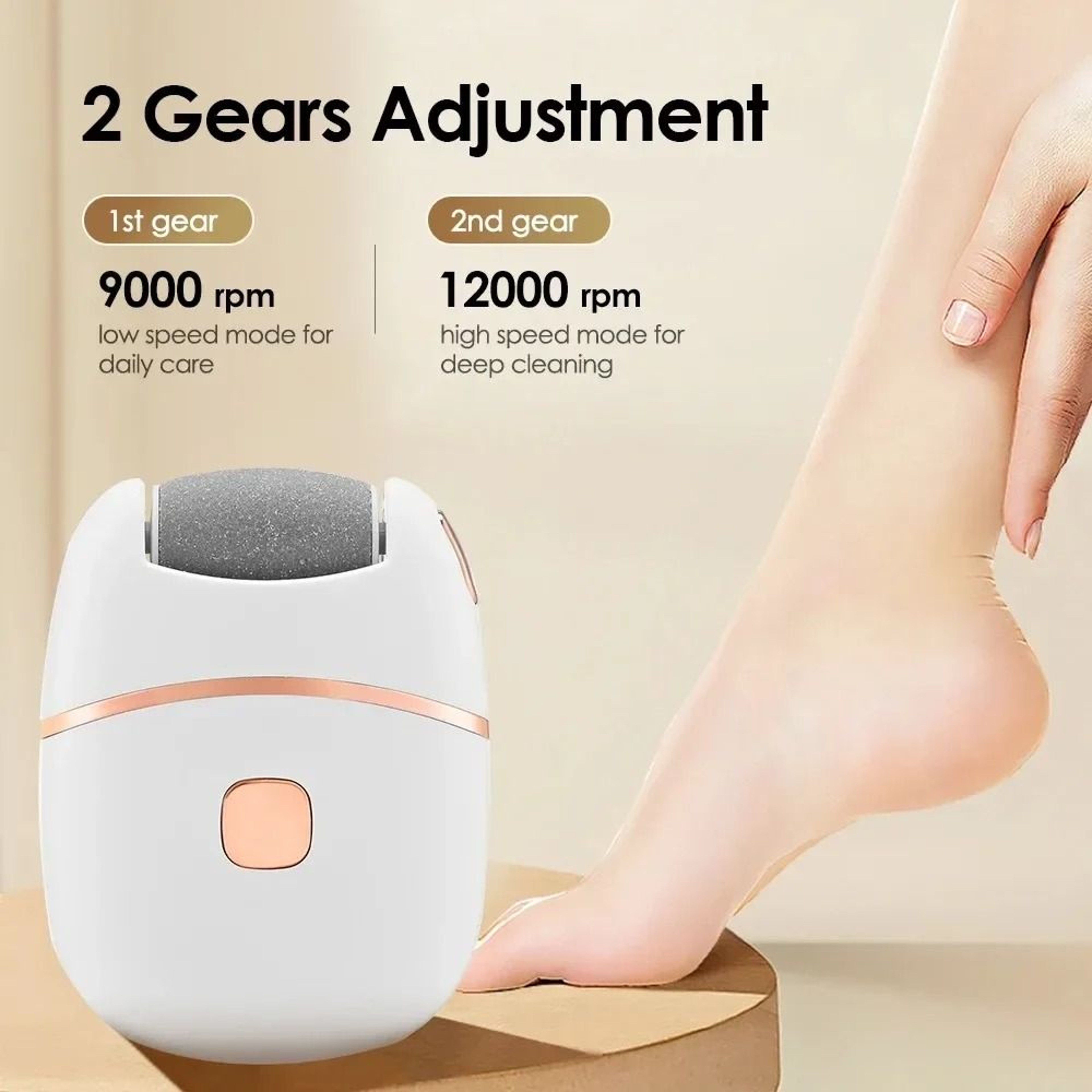 Rechargeable Electric Foot Callus Remover  Pedicure File 0