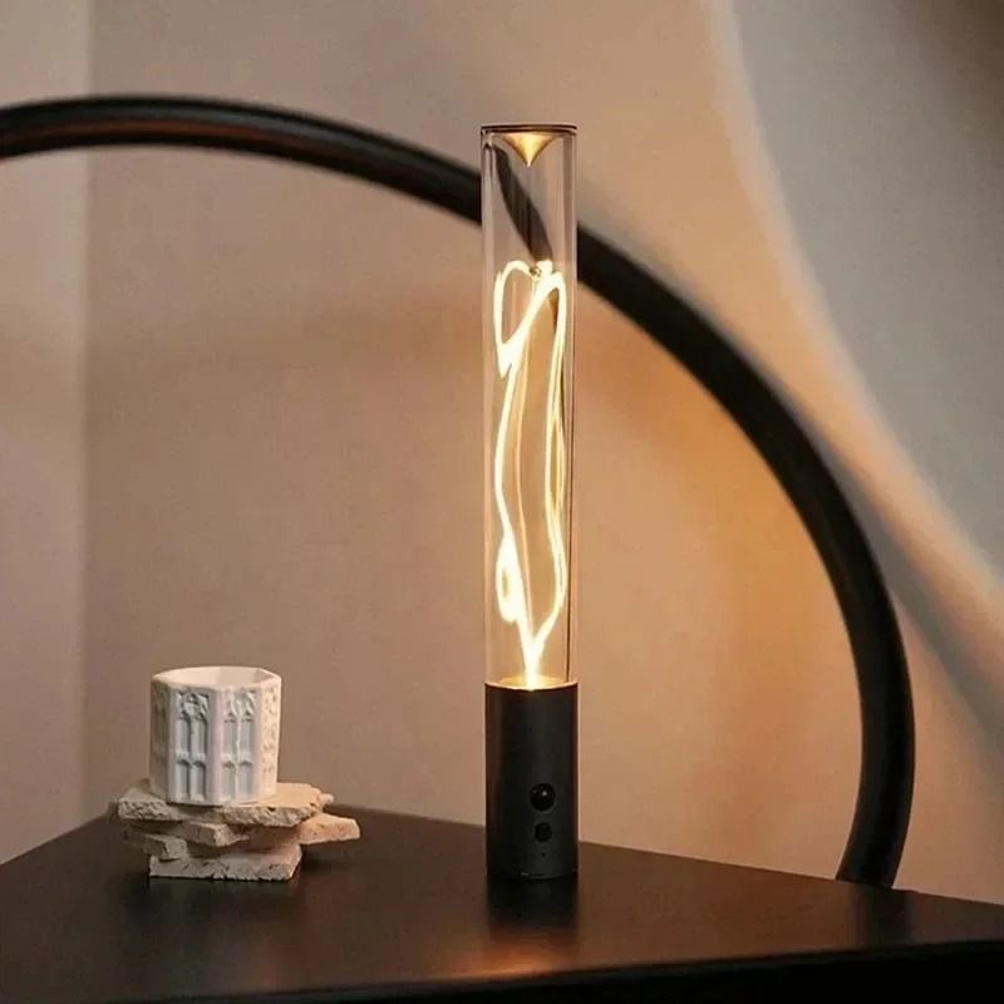 Magnetic Touch Cordless LED Desk Lamp  Rechargeable Ambient Table Light 0