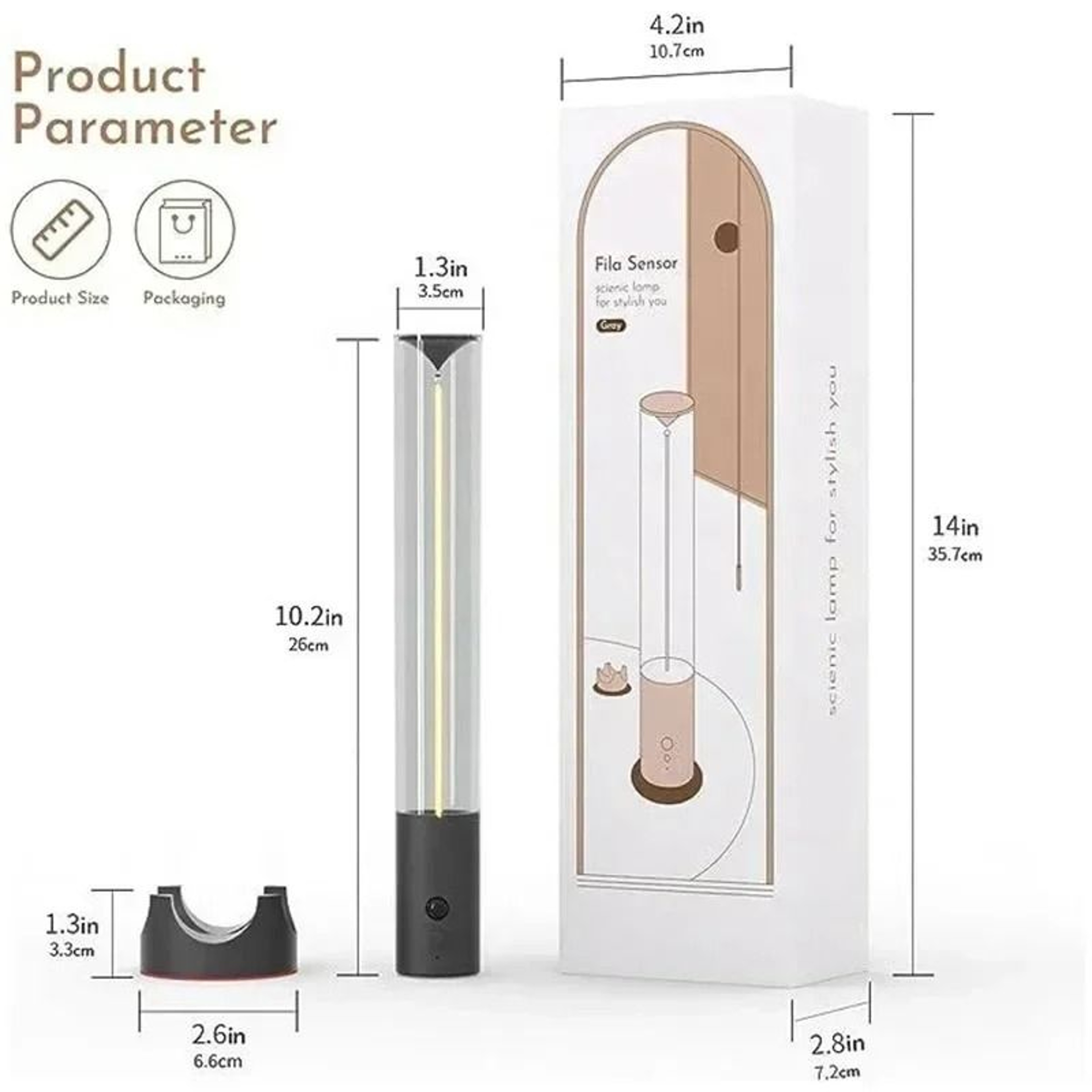 Magnetic Touch Cordless LED Desk Lamp  Rechargeable Ambient Table Light 6
