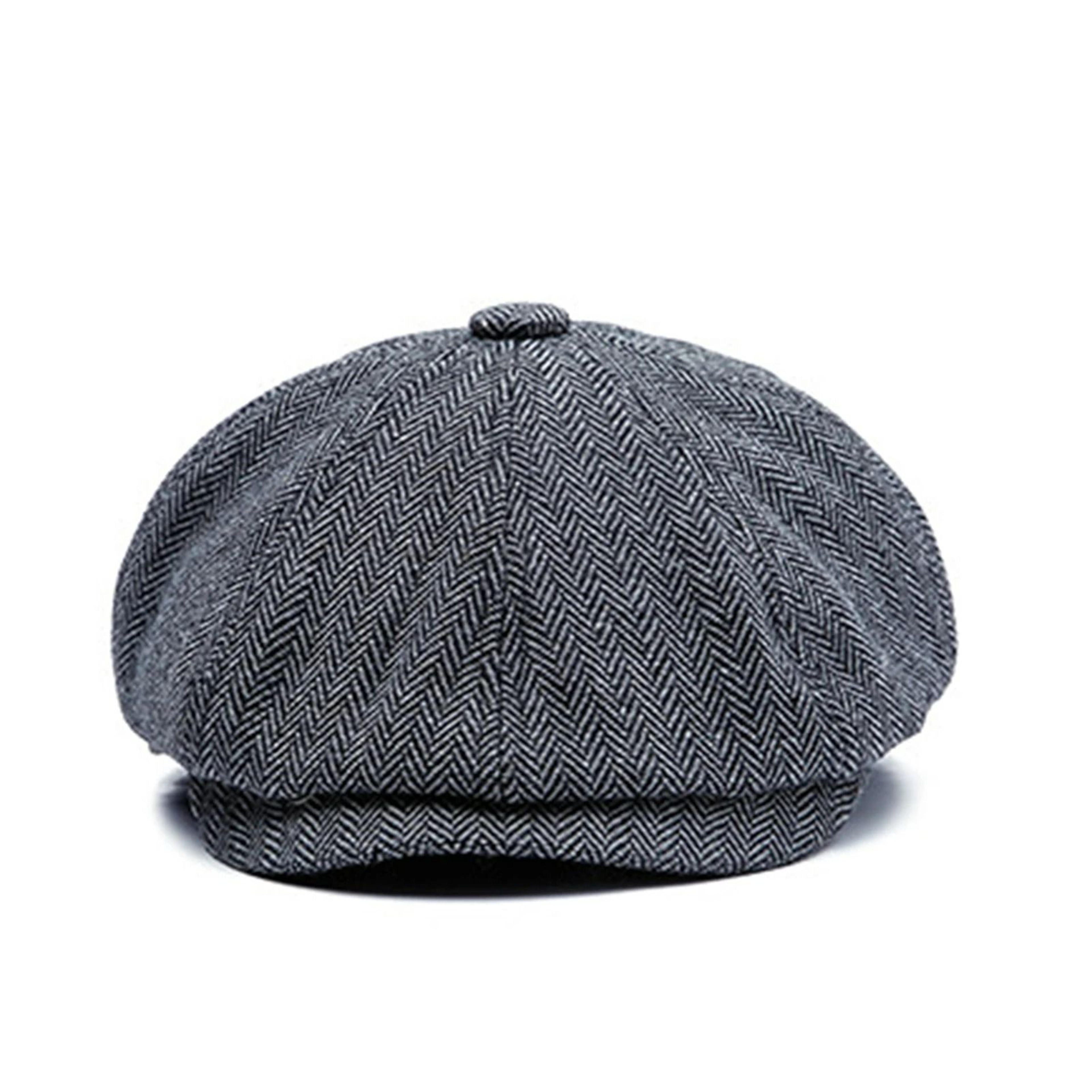 Vintage British Twill Octagonal Newsboy Cap 9