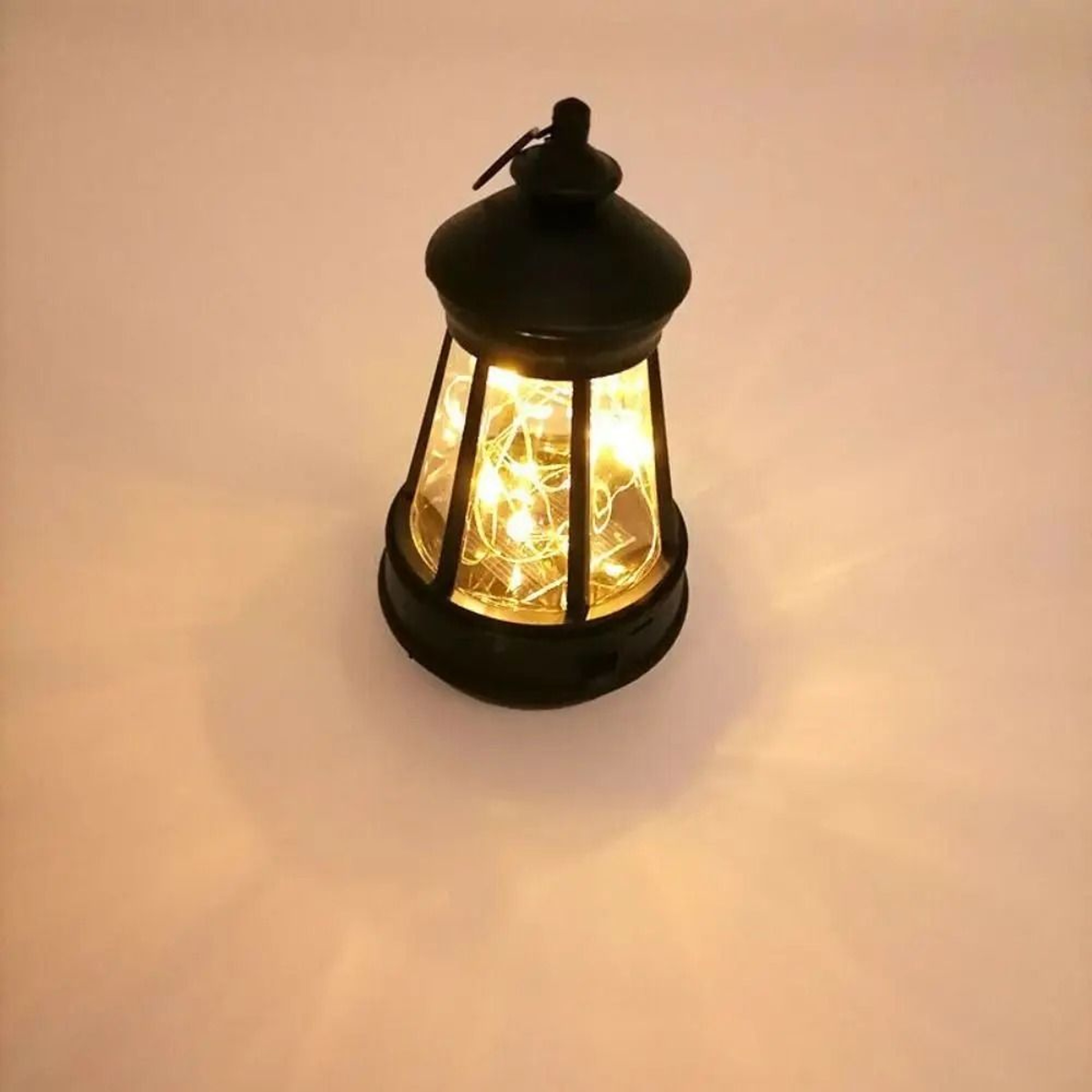 Outdoor SolarPowered Hanging Lighthouse Decor Lantern 1
