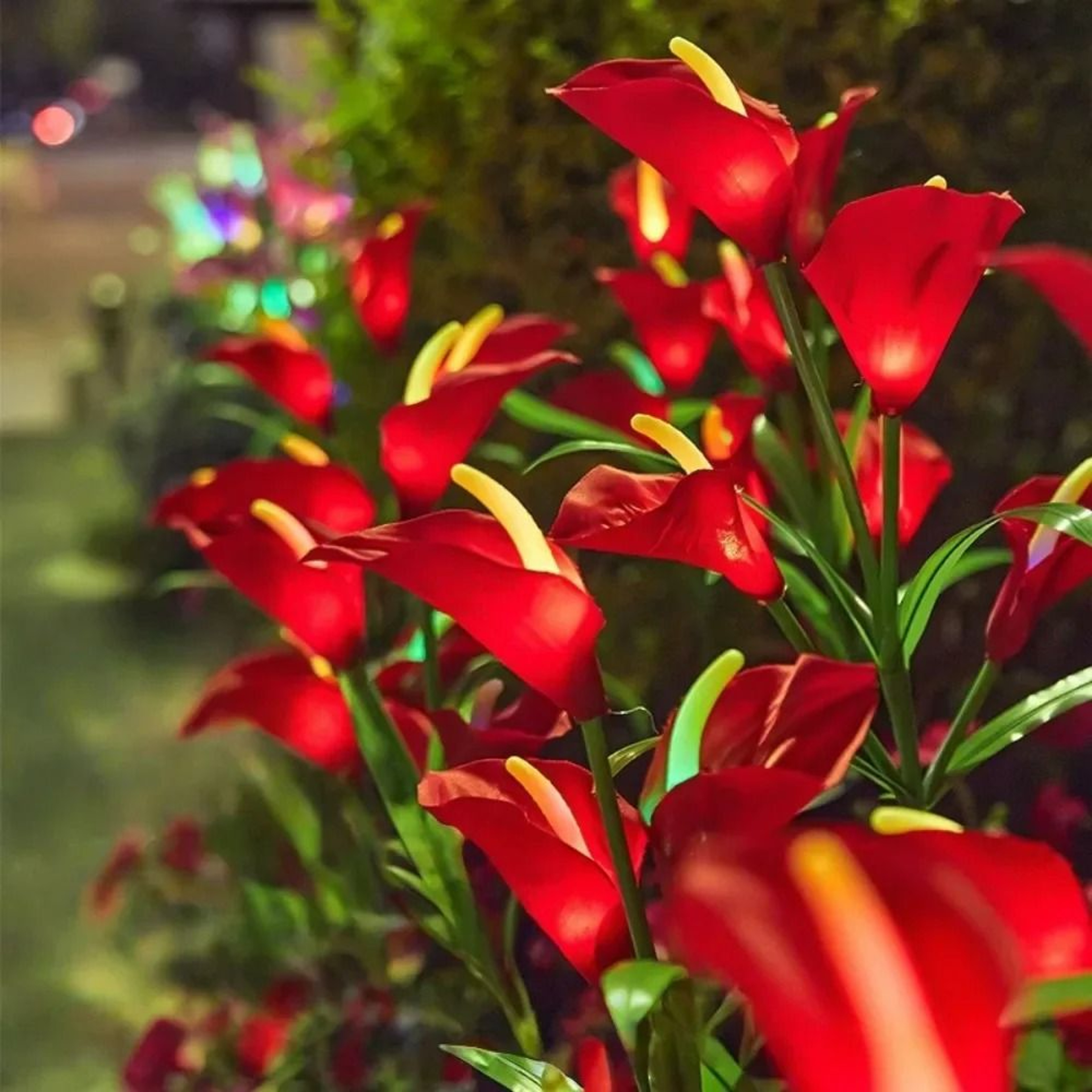 Outdoor Solar Calla Lily Flower Garden Stake Light 1