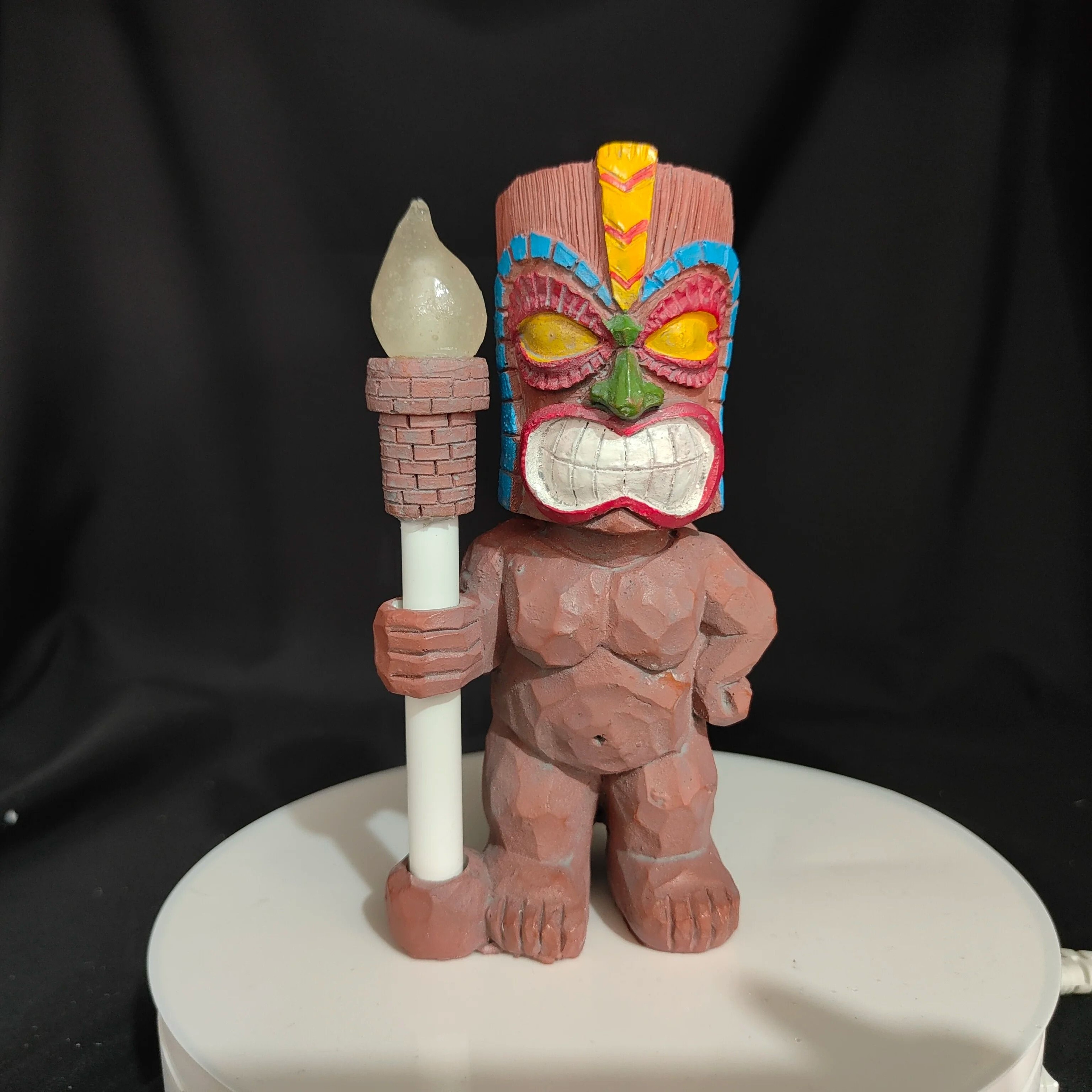 Outdoor Solar Tiki Totem Statue Garden Light 3