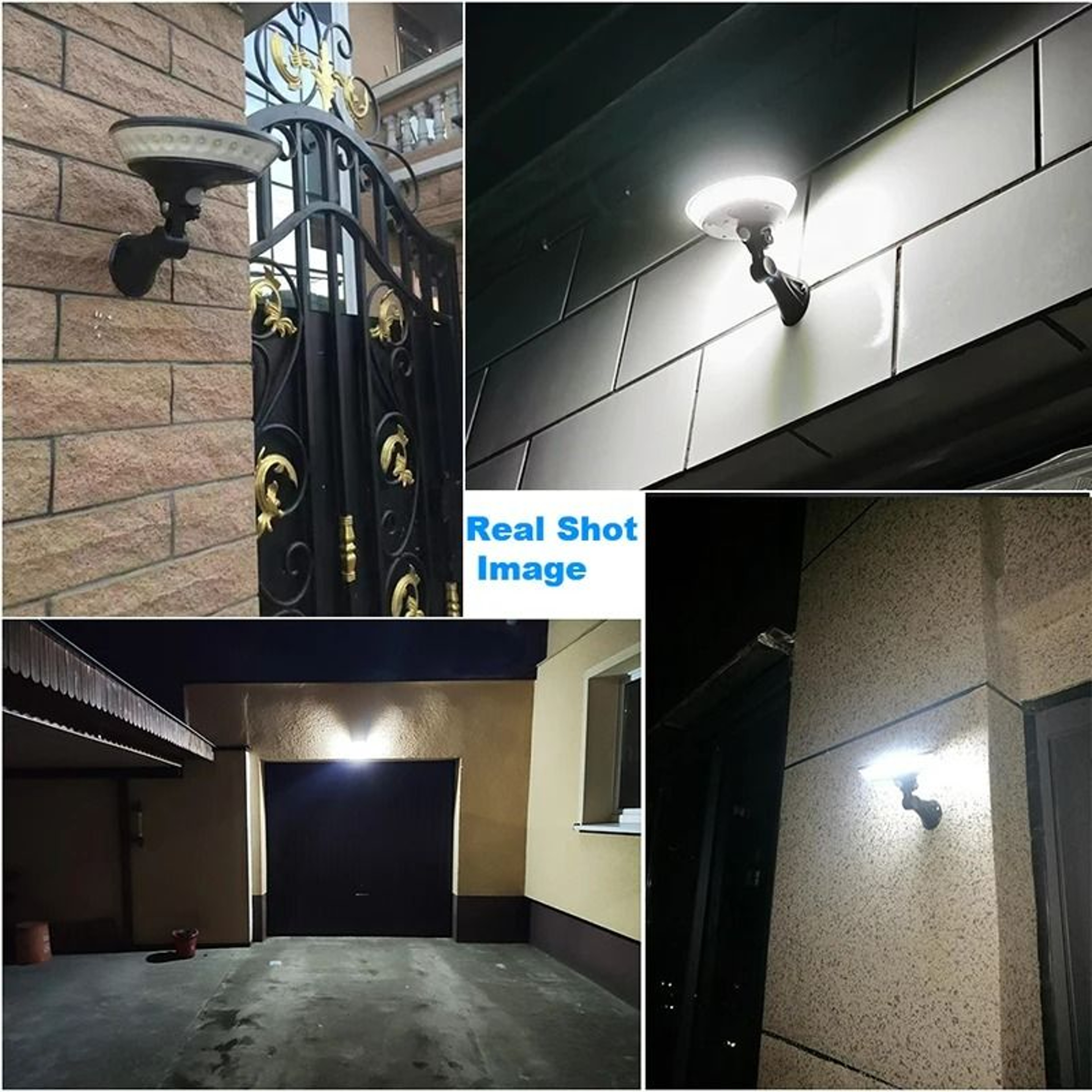 360 Luminous Solar UFO Gate  Wall Light PIR Motion Sensing 5