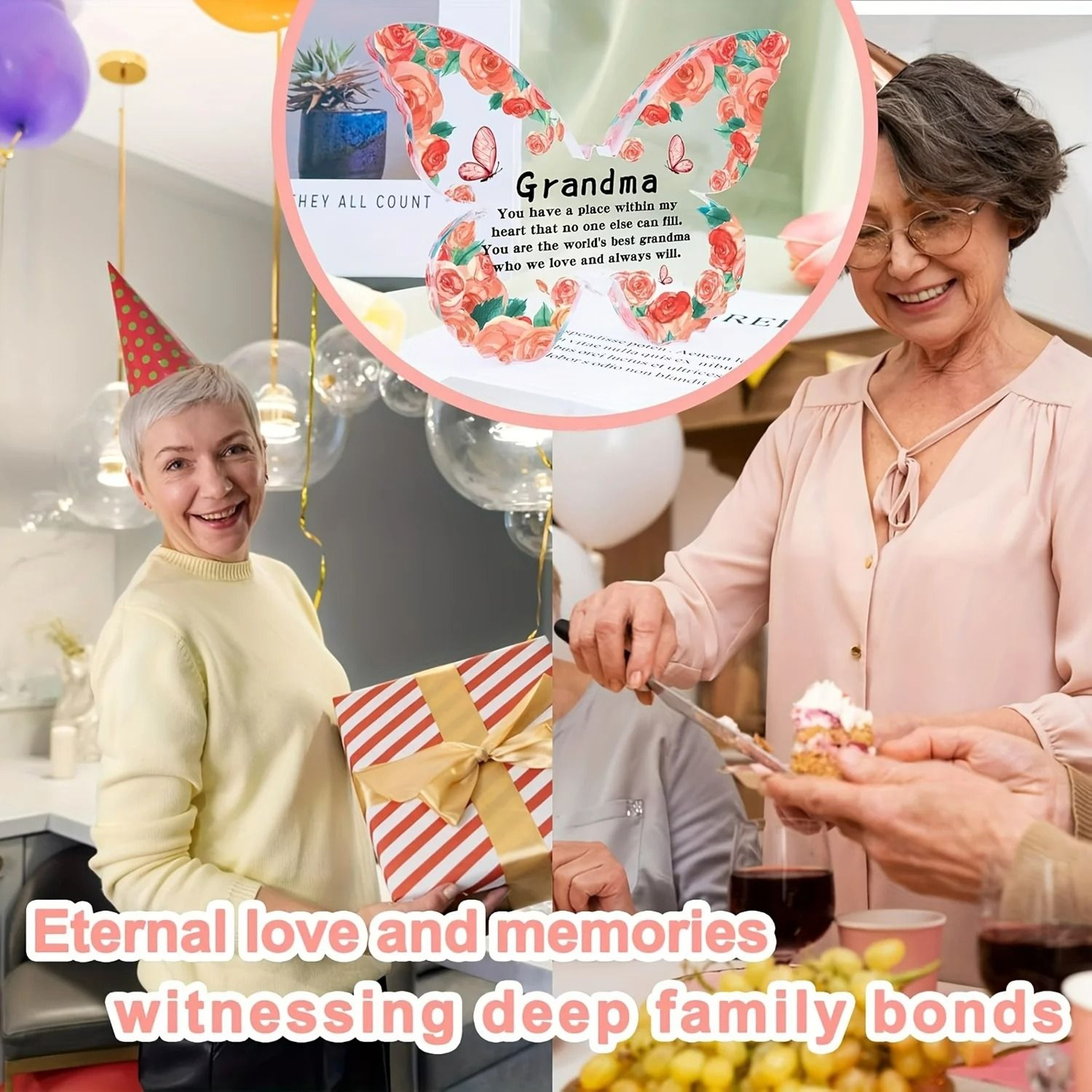 Unique ButterflyThemed Grandma Keepsake  Desktop Decor 4