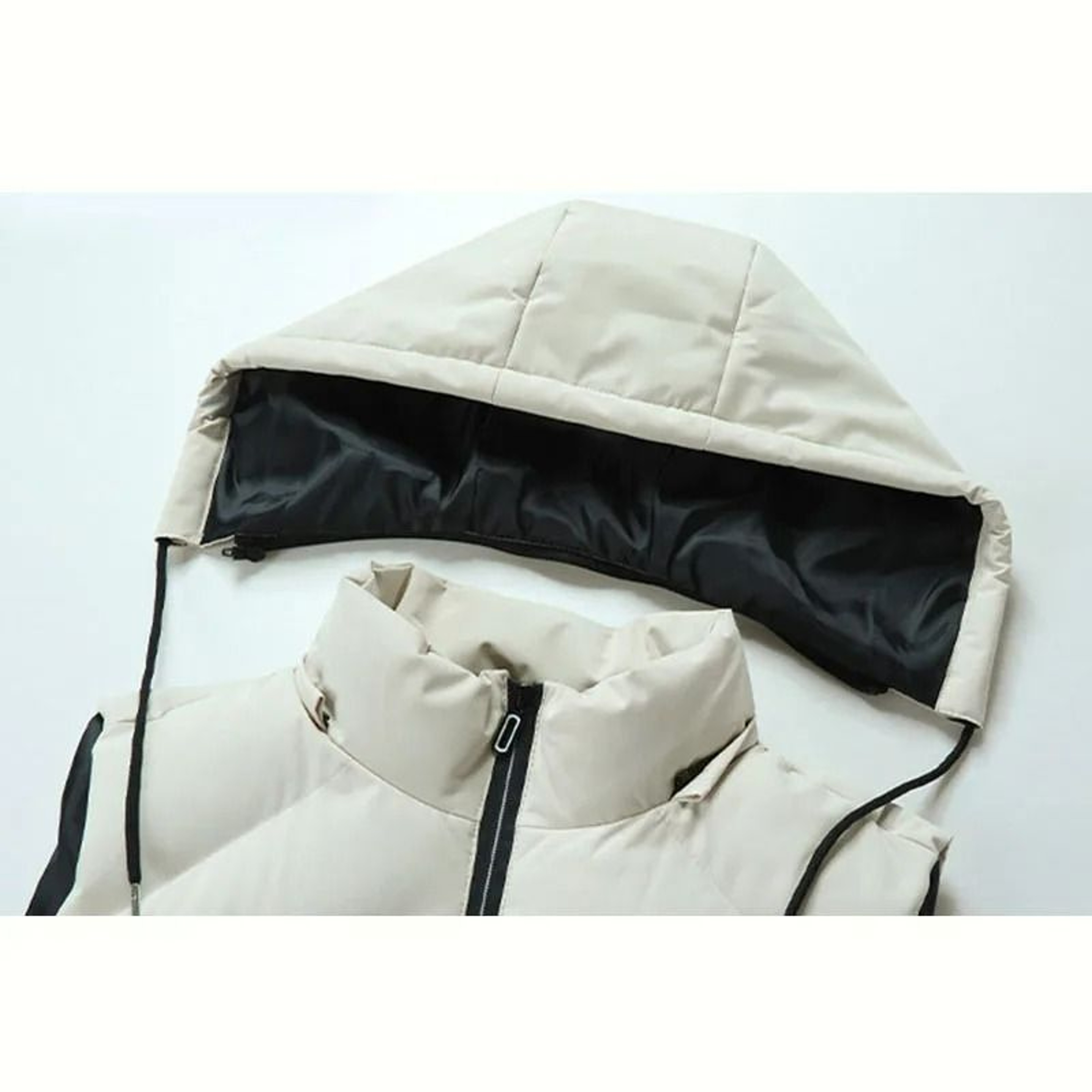 Mens Waterproof Hooded Puffer Vest With Detachable Hood 5