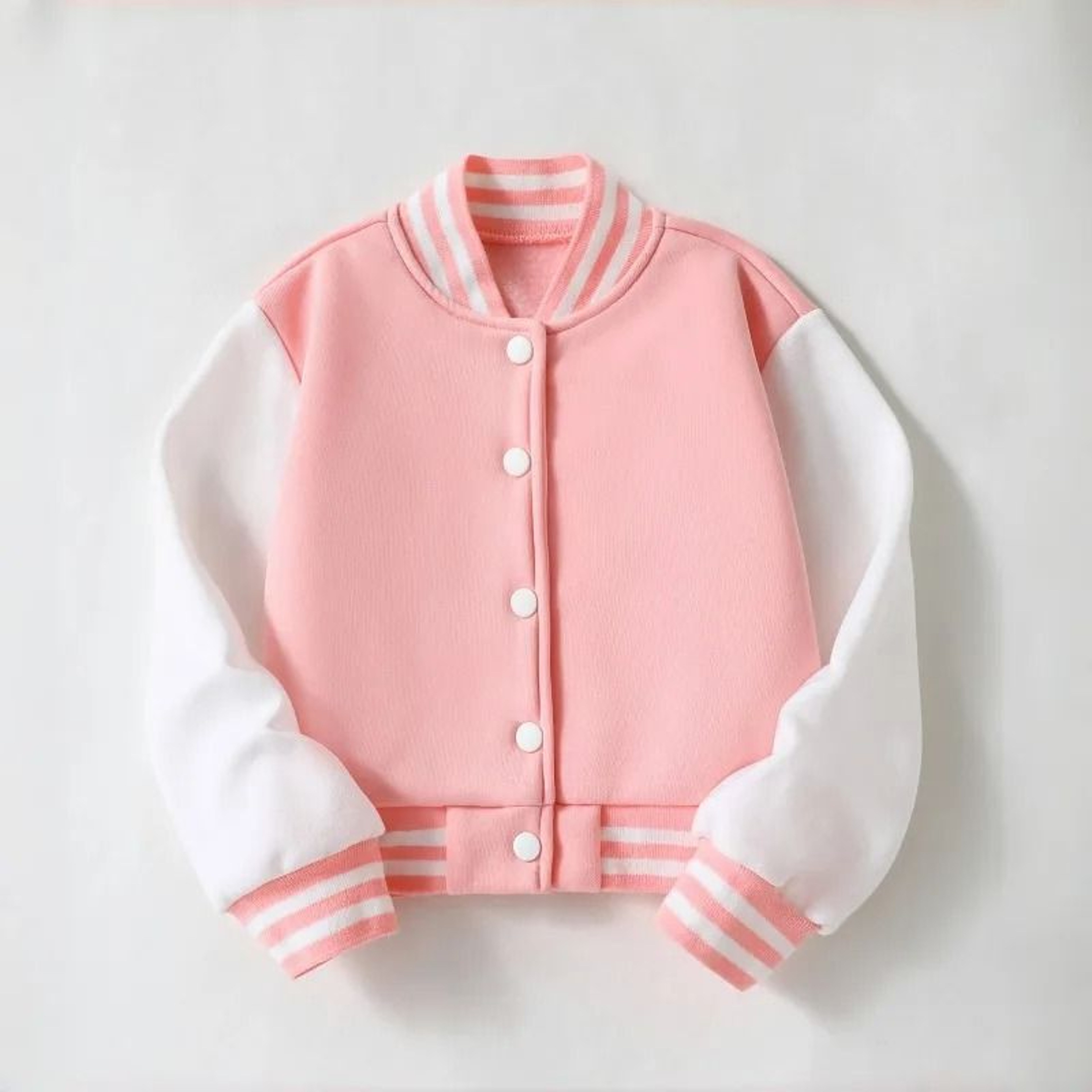 Kids Varsity Patchwork Baseball Jersey Cardigan Jacket 7