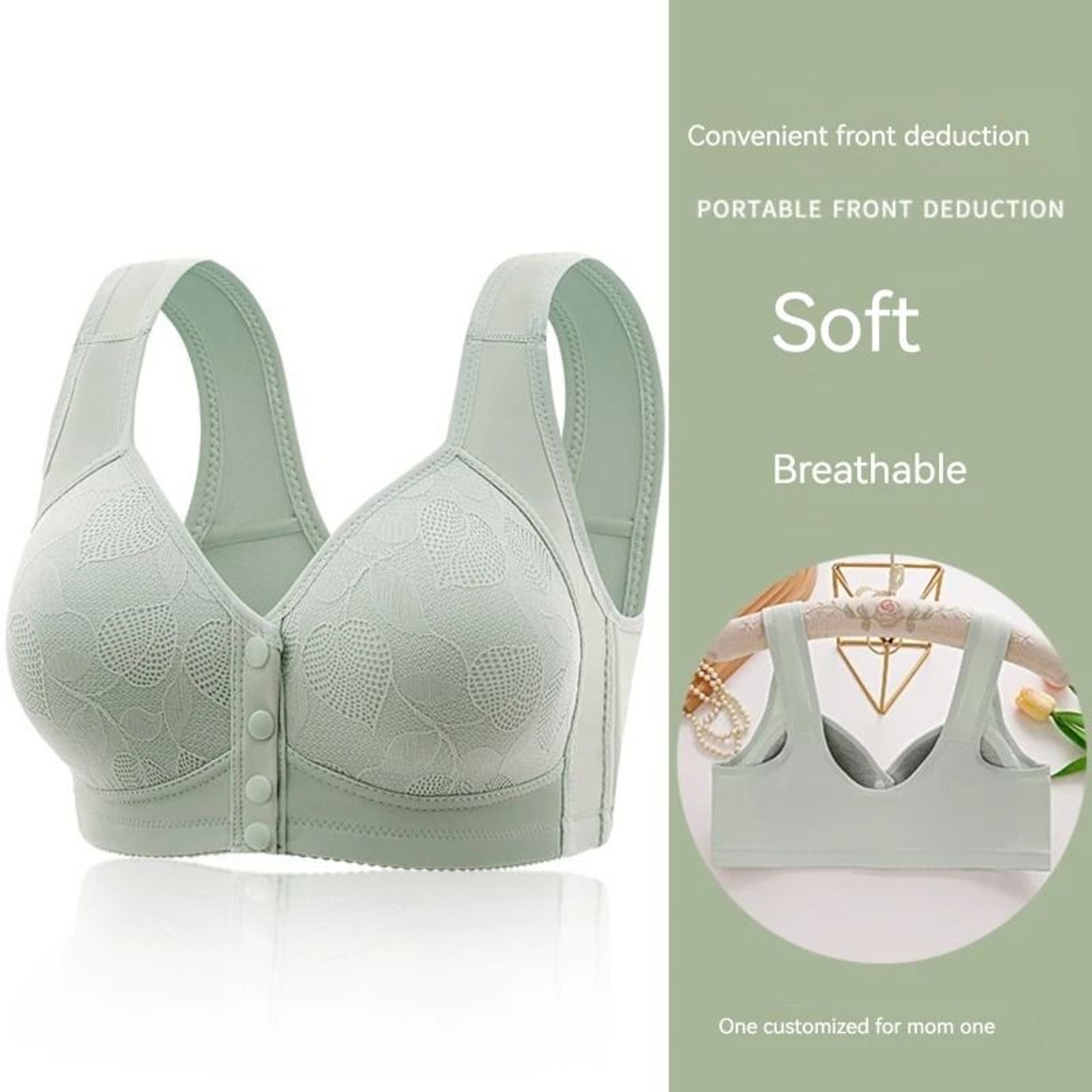 FrontButton Seamless Wireless Nursing Bra 4
