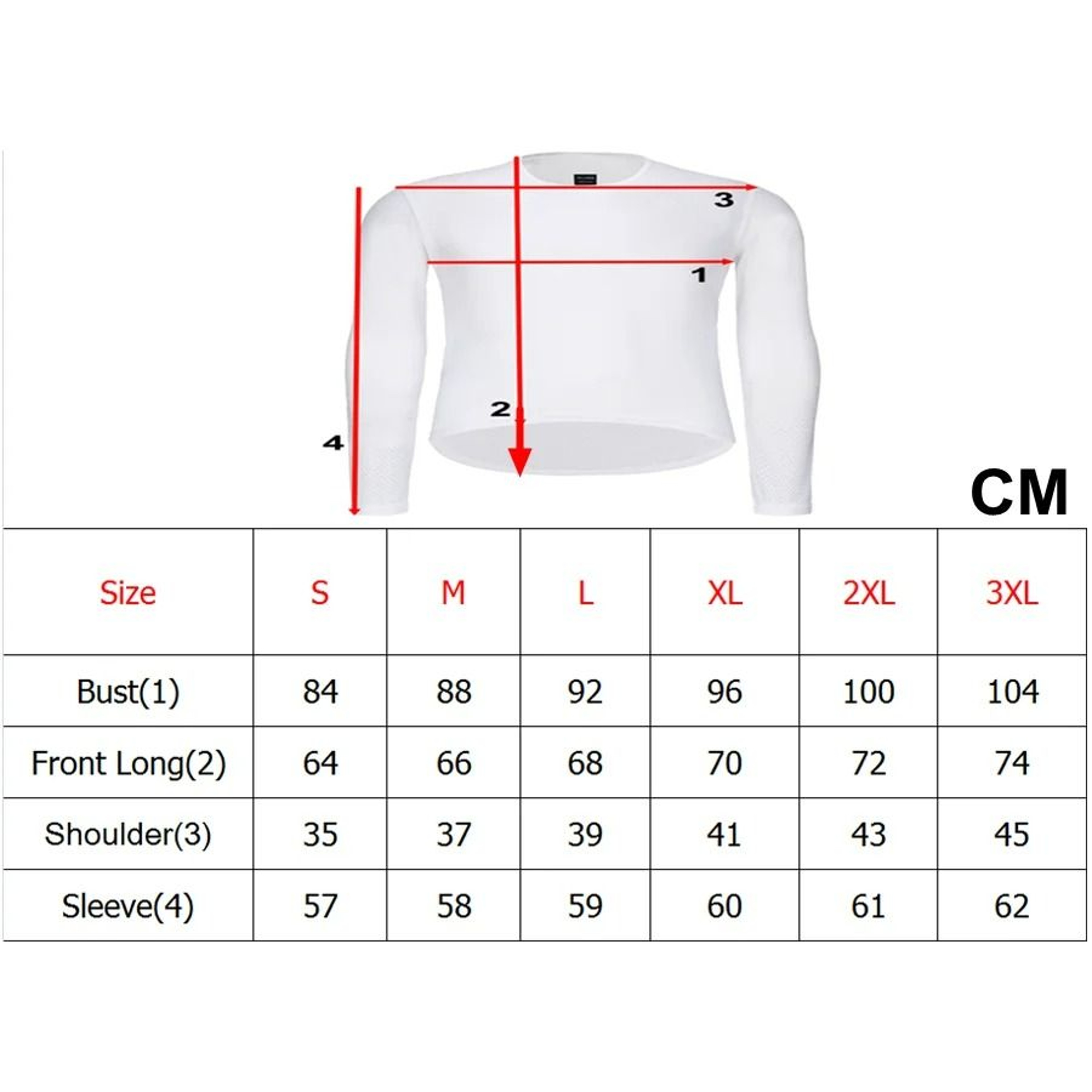 Long Sleeve Cycling Mesh Base Layer Shirt 3