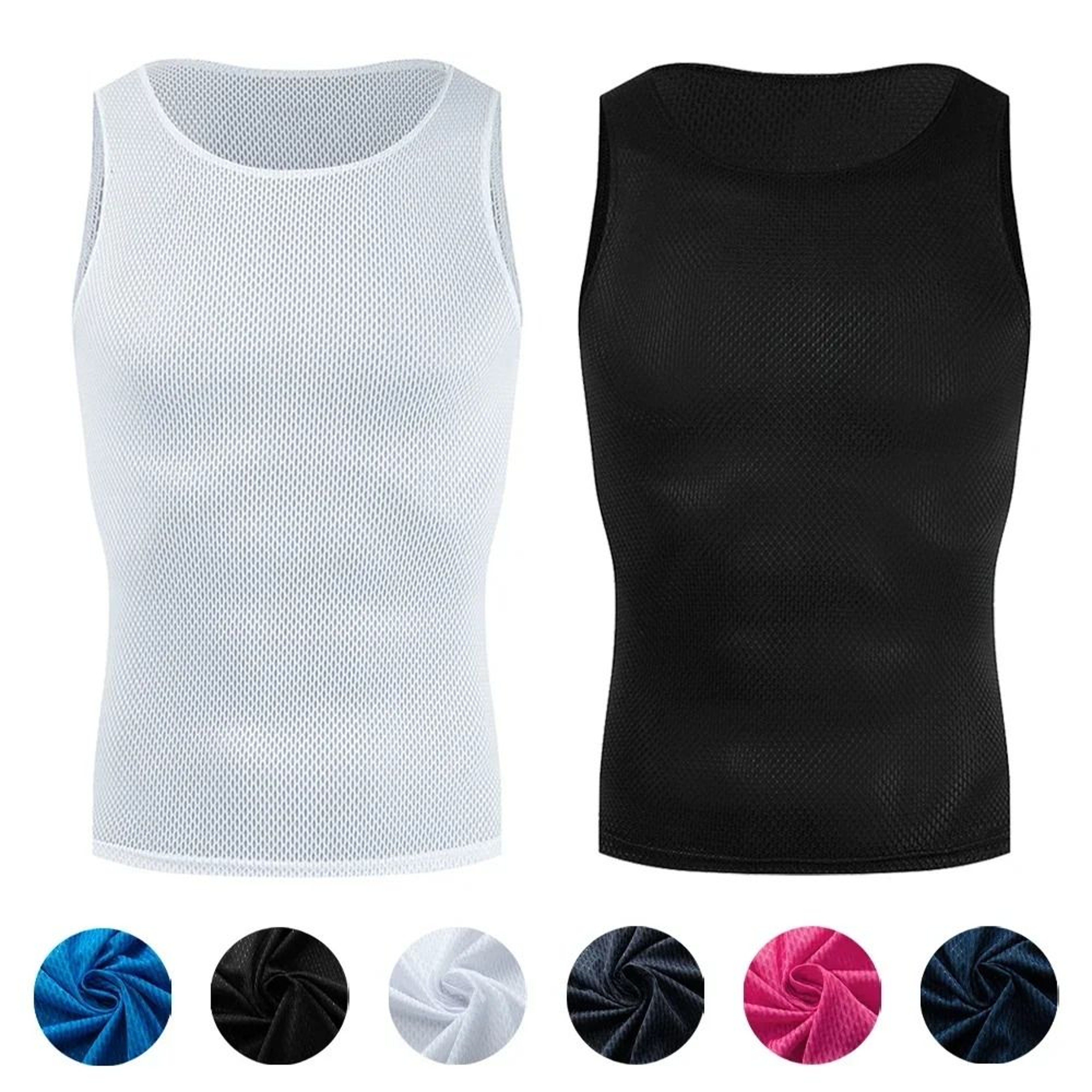 Colorful Sleeveless Cycling Mesh Base Layer 0