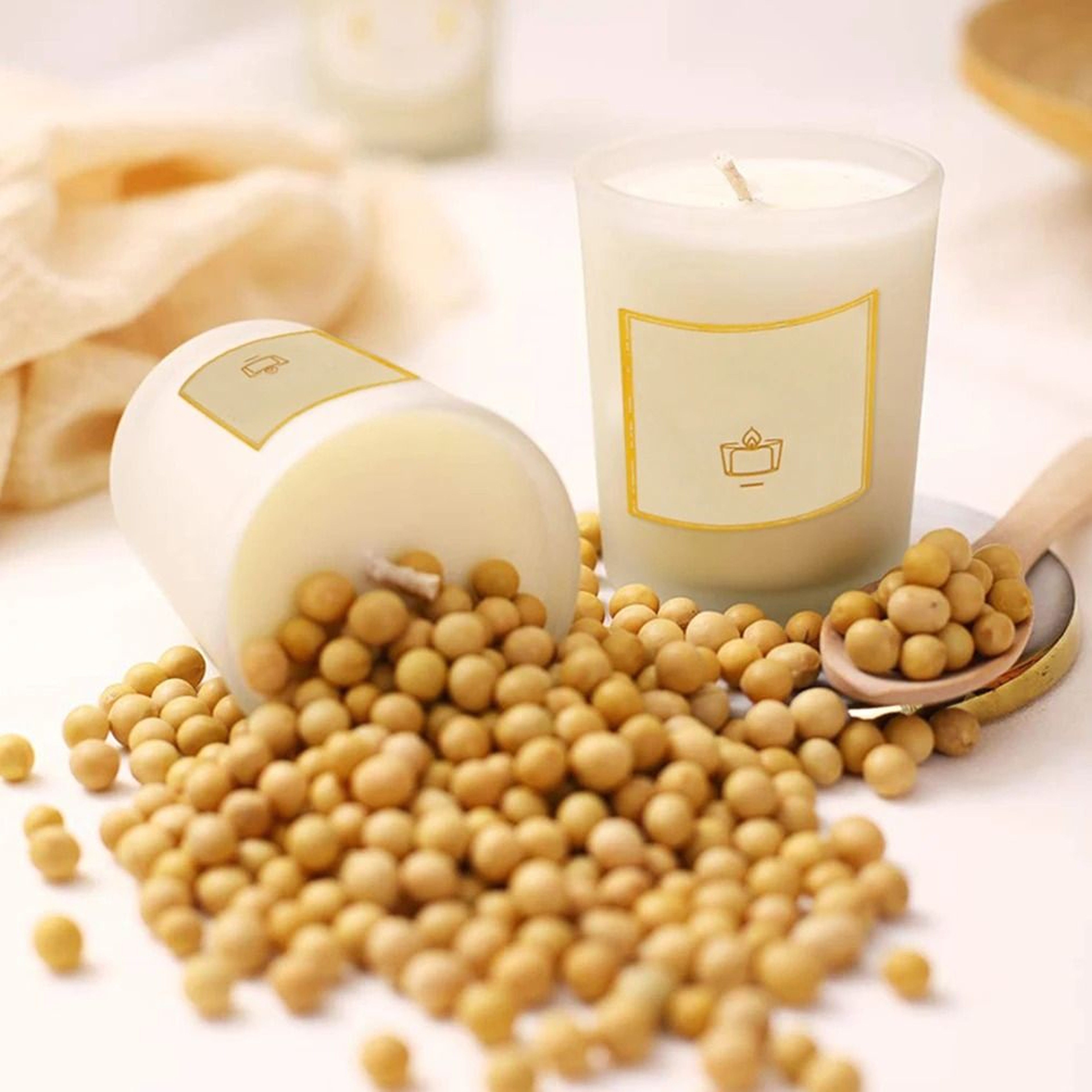 Pure Natural Soy Wax Flakes For Candle Making 1