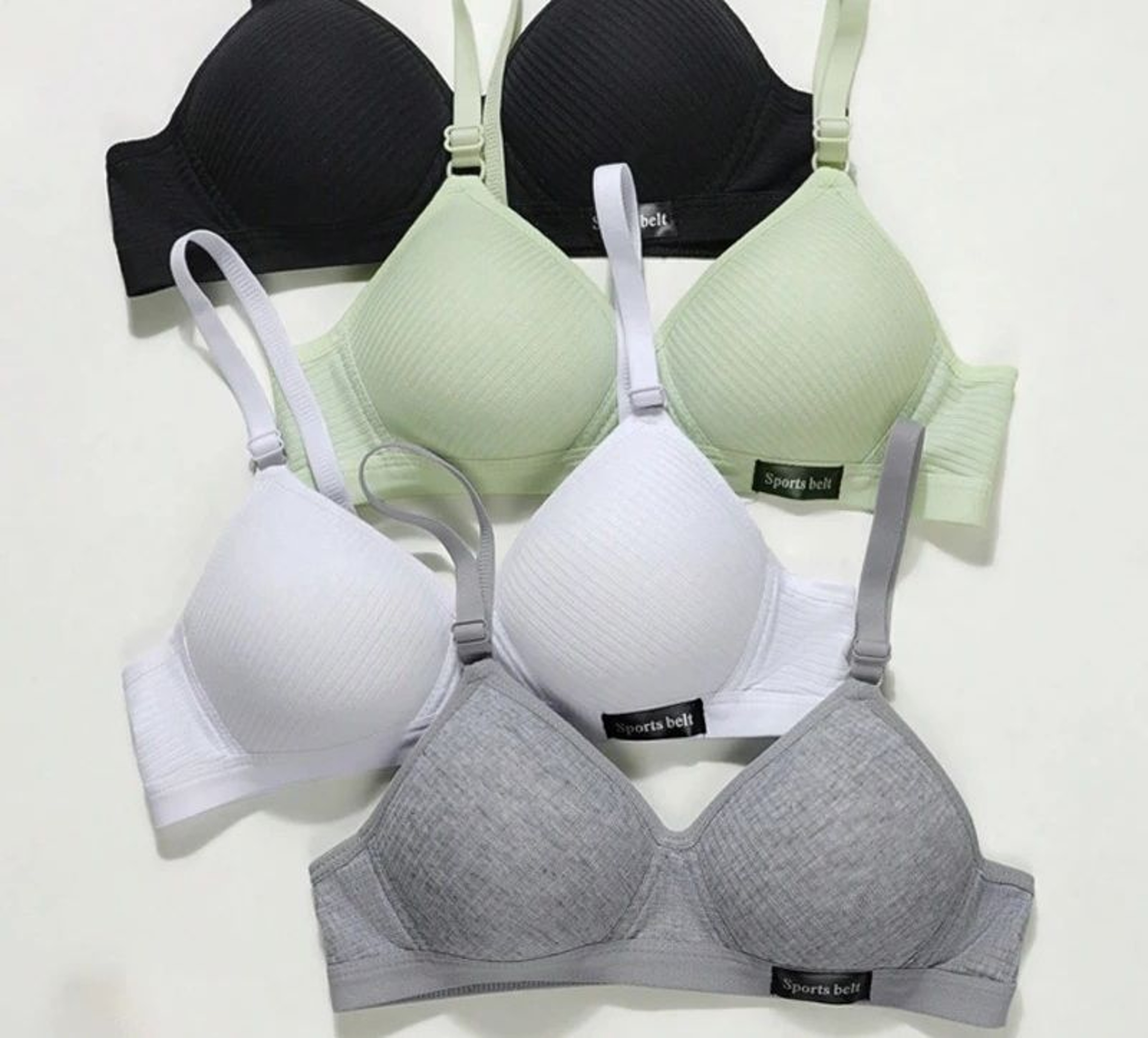 Womens Wireless VNeck Gathering Comfort Bra 0