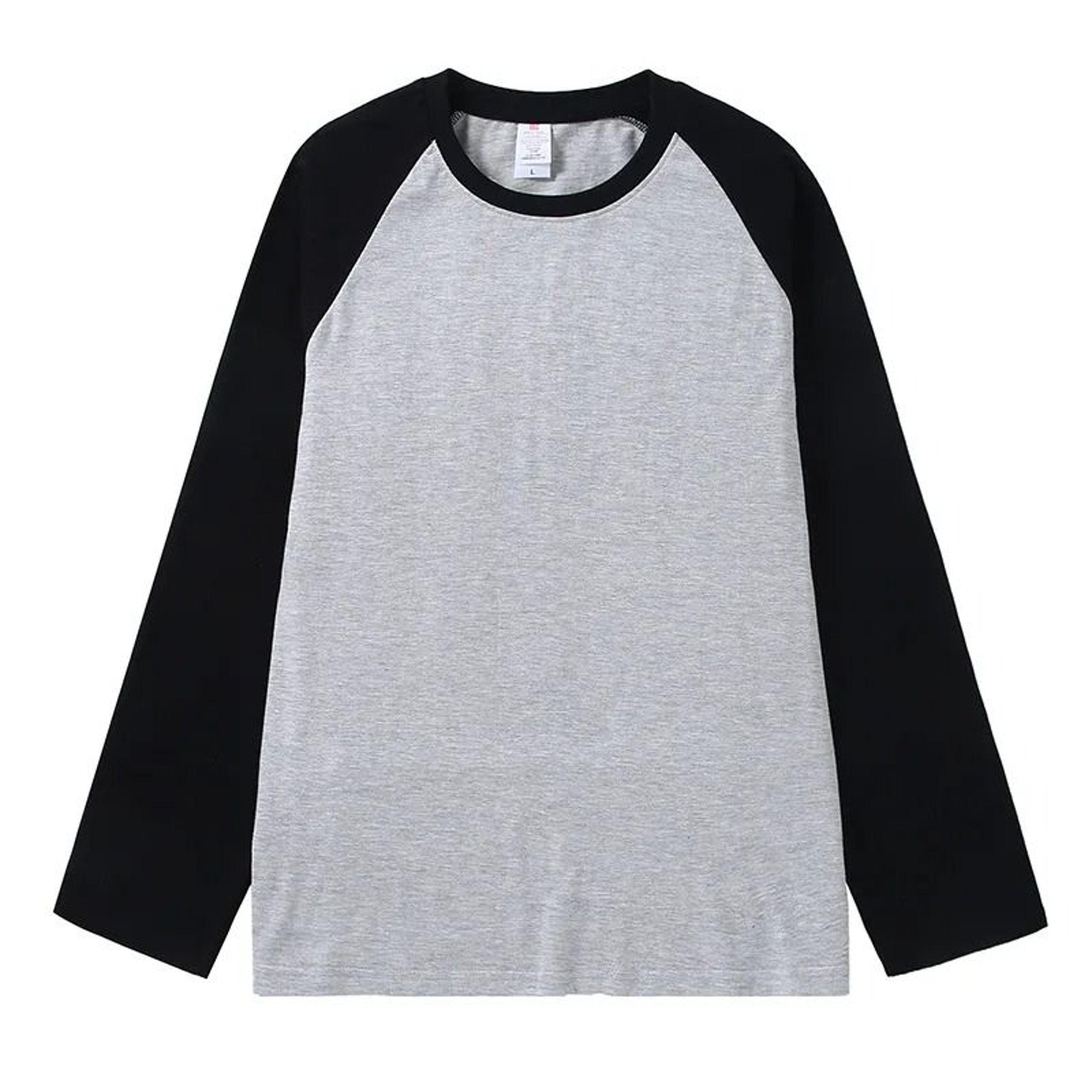 Mens Pure Cotton Raglan Spliced LongSleeve TShirt 11