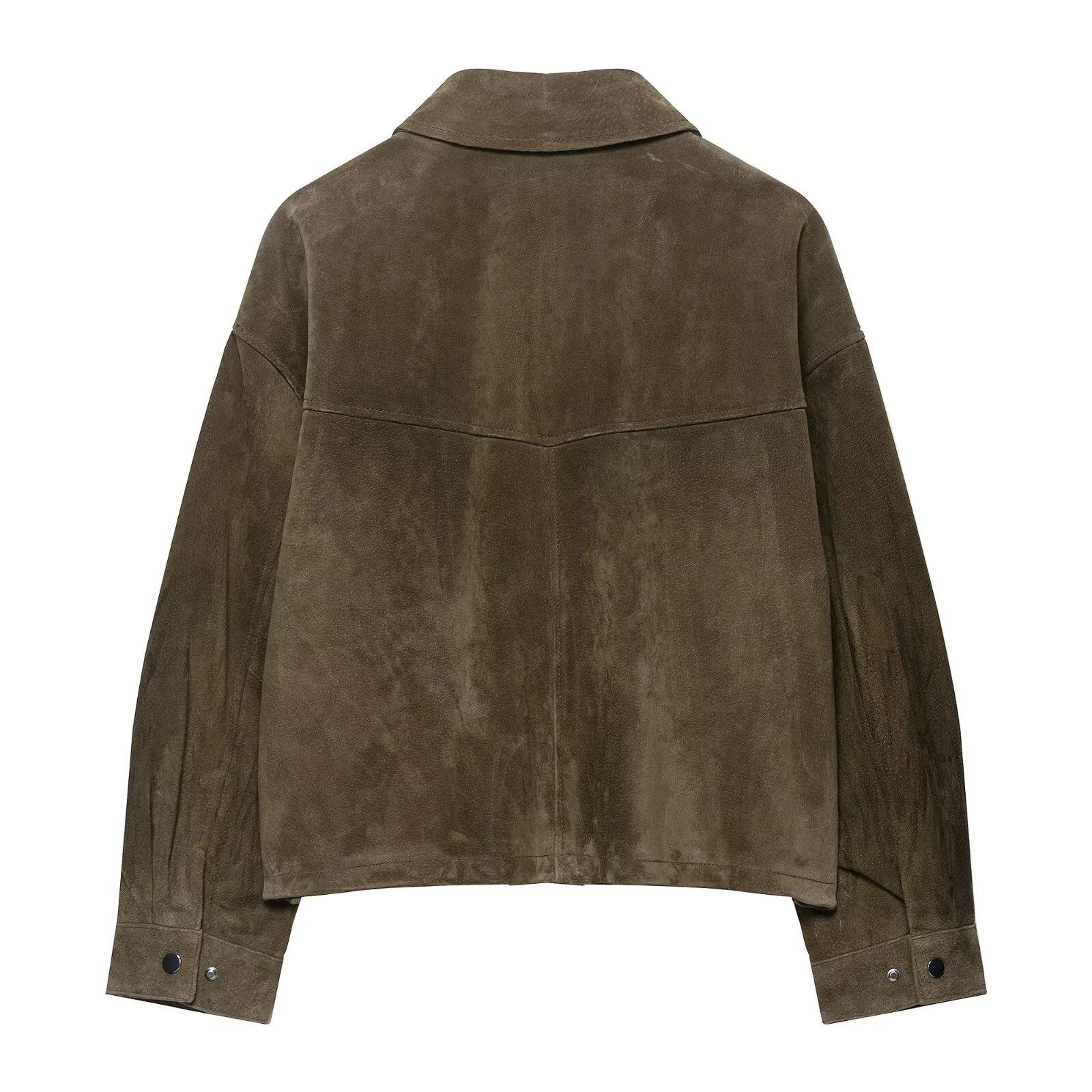 Womens Pure Leather Pilot Jacket Coat 1