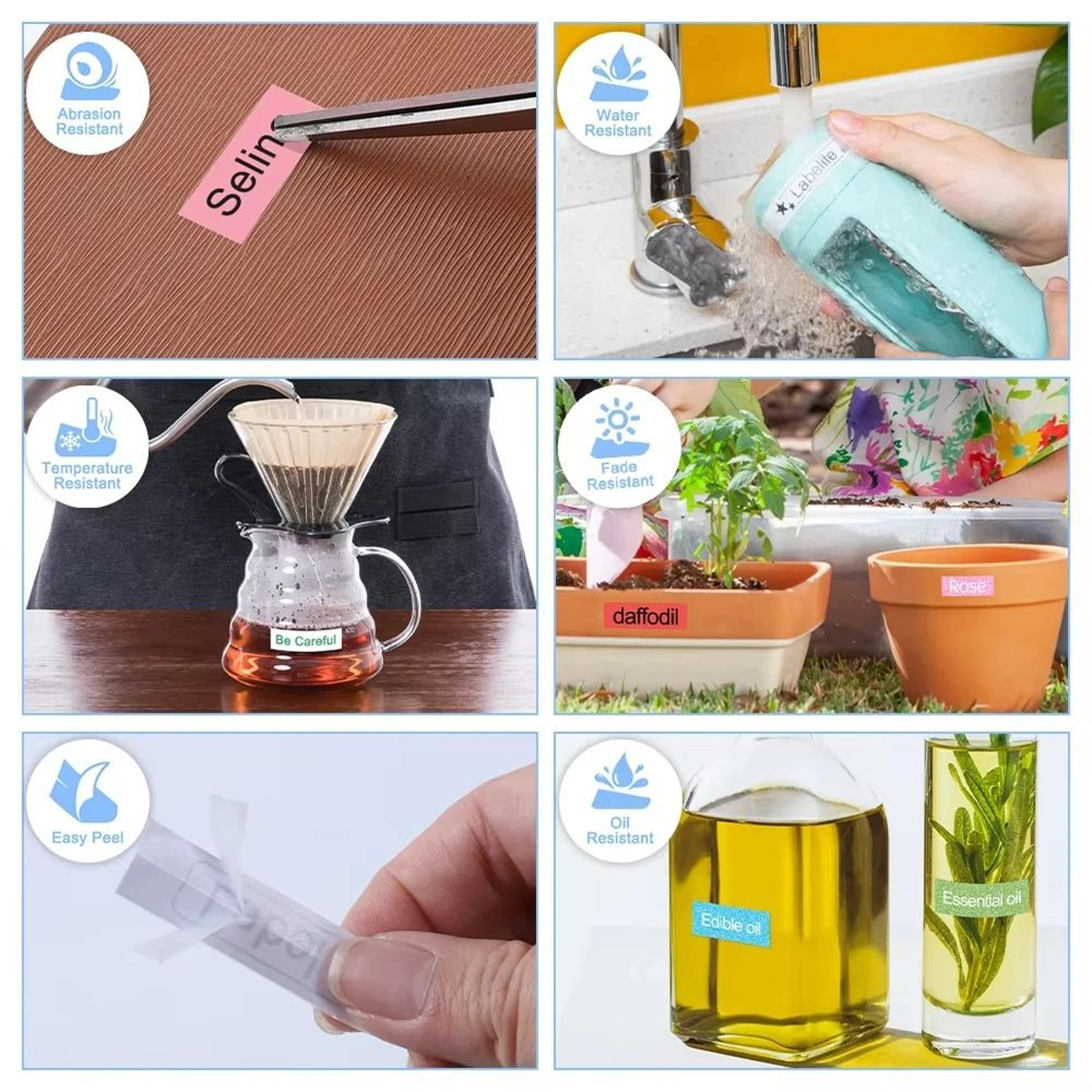 SelfAdhesive Plastic Label Tape Refil 2