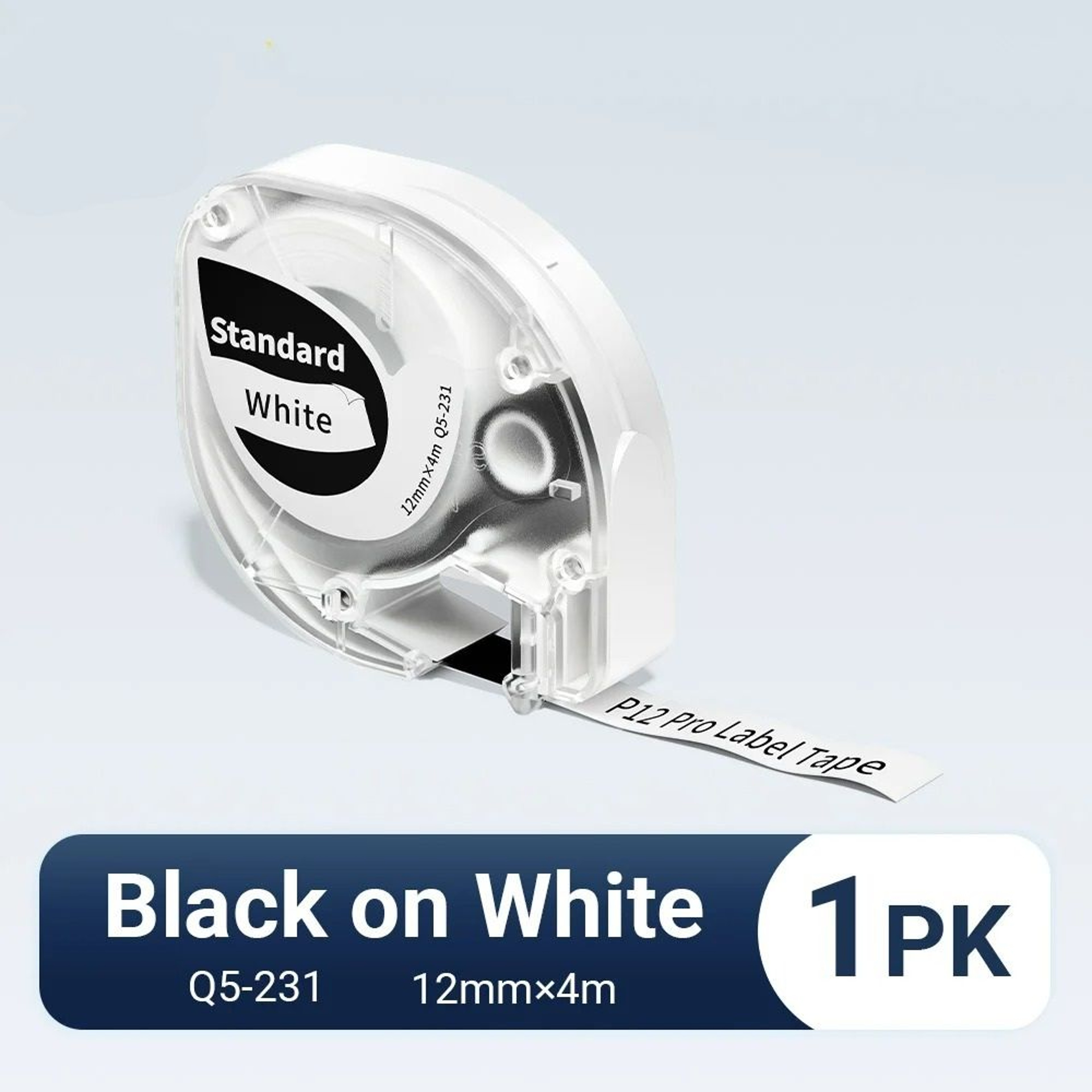 SelfAdhesive Plastic Label Tape Refil 8