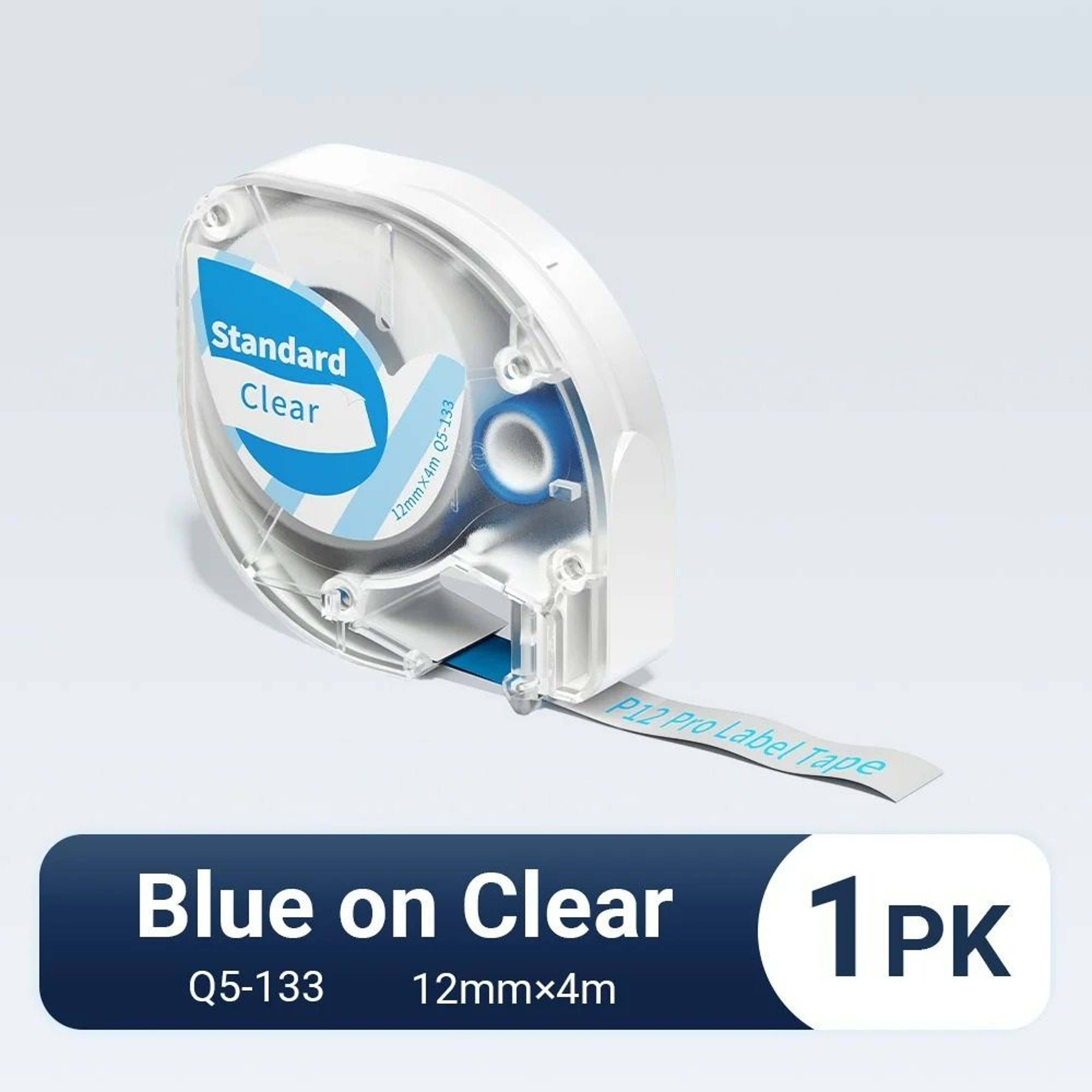 SelfAdhesive Plastic Label Tape Refil 12