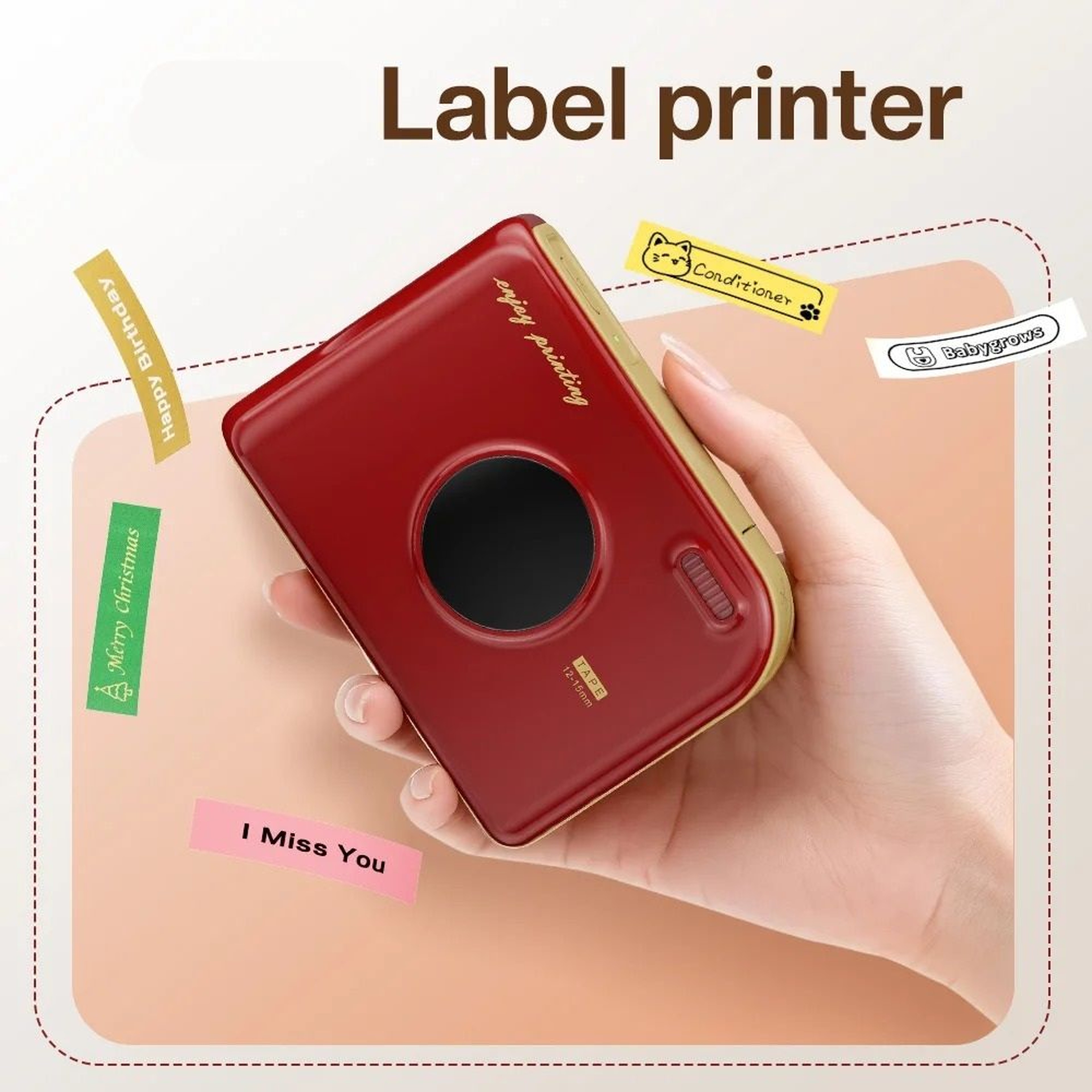 Compact Wireless Bluetooth Label Printer 1