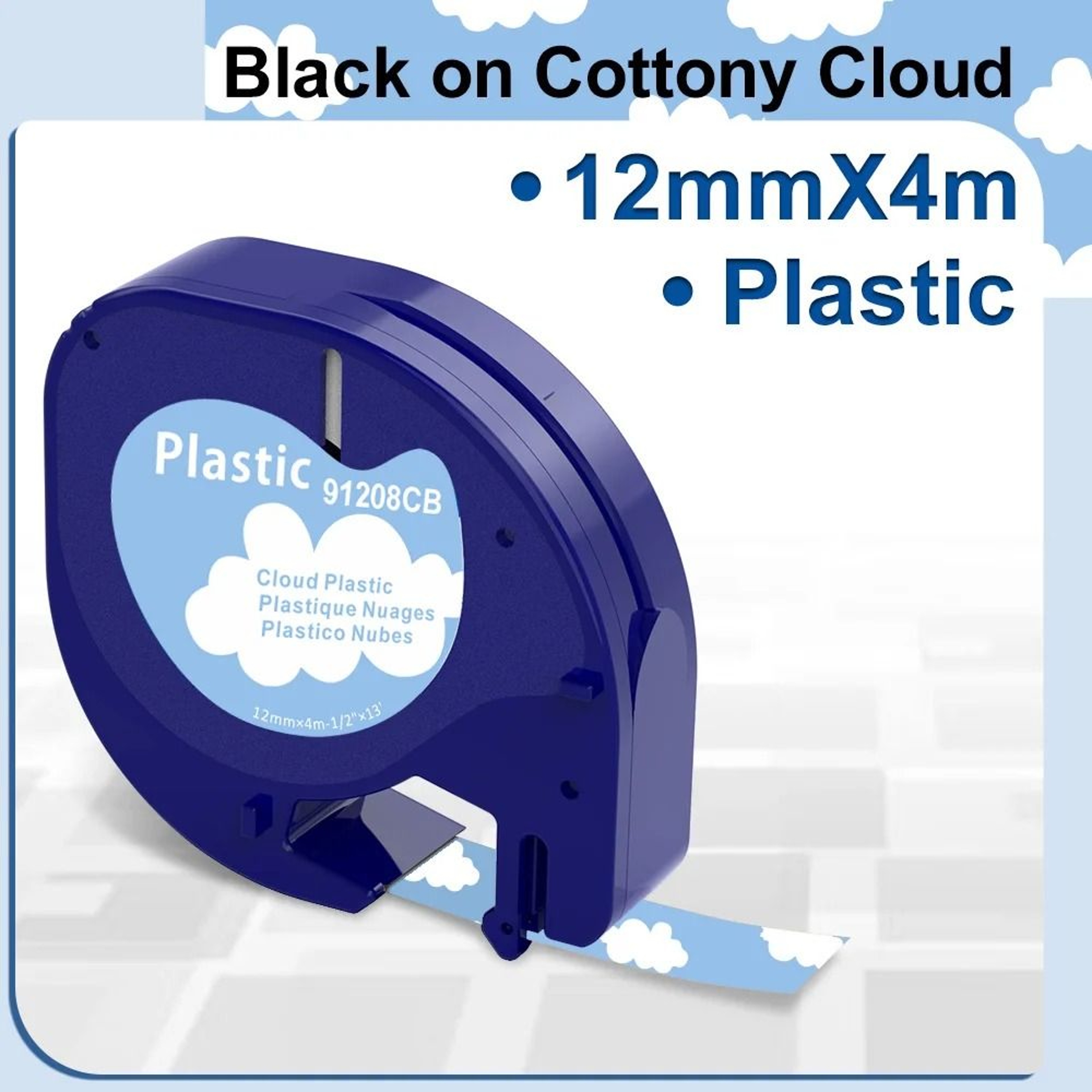 MultiColor Plastic Label Ribbon Refill 19