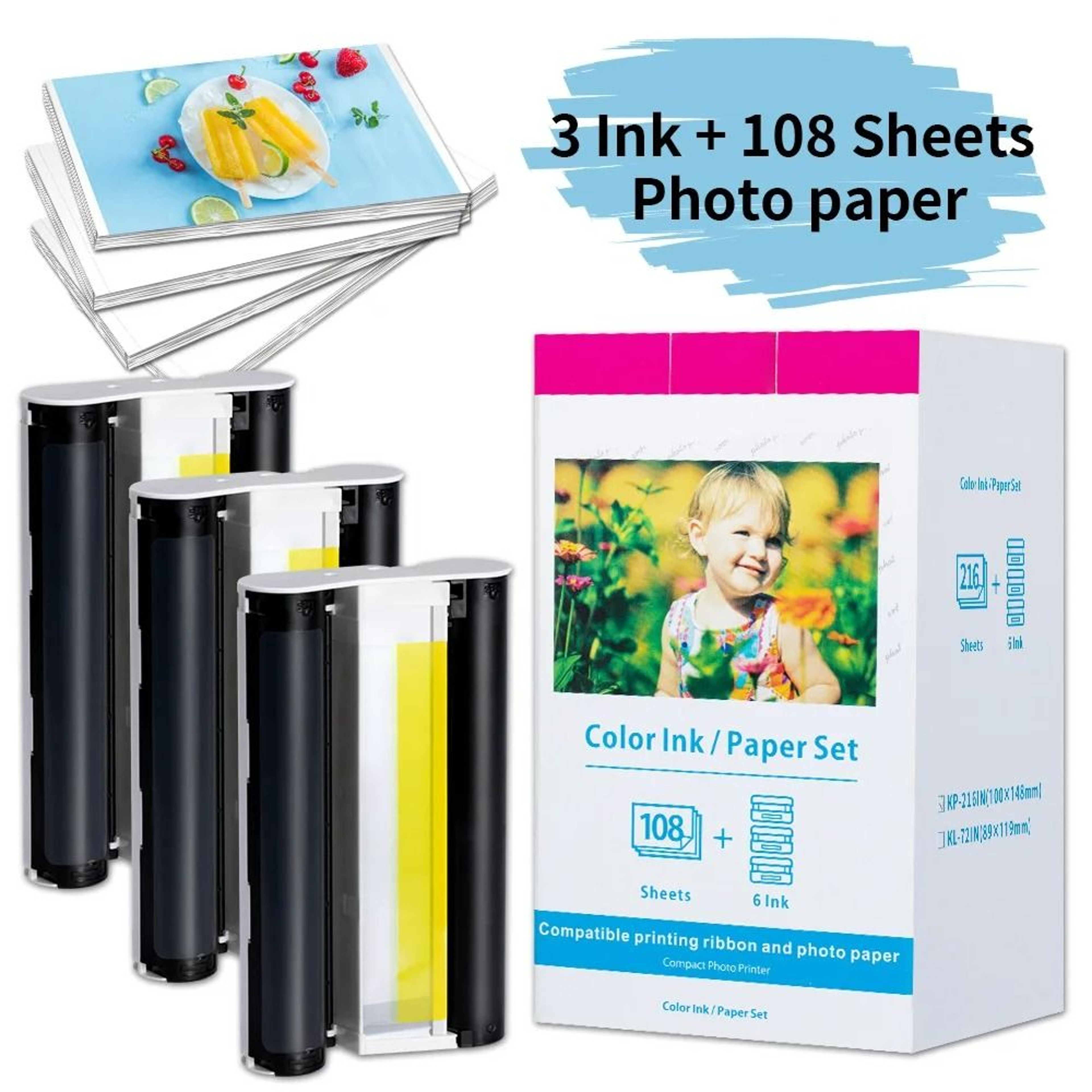 Ink Ribbon  Photo Paper Pack 0