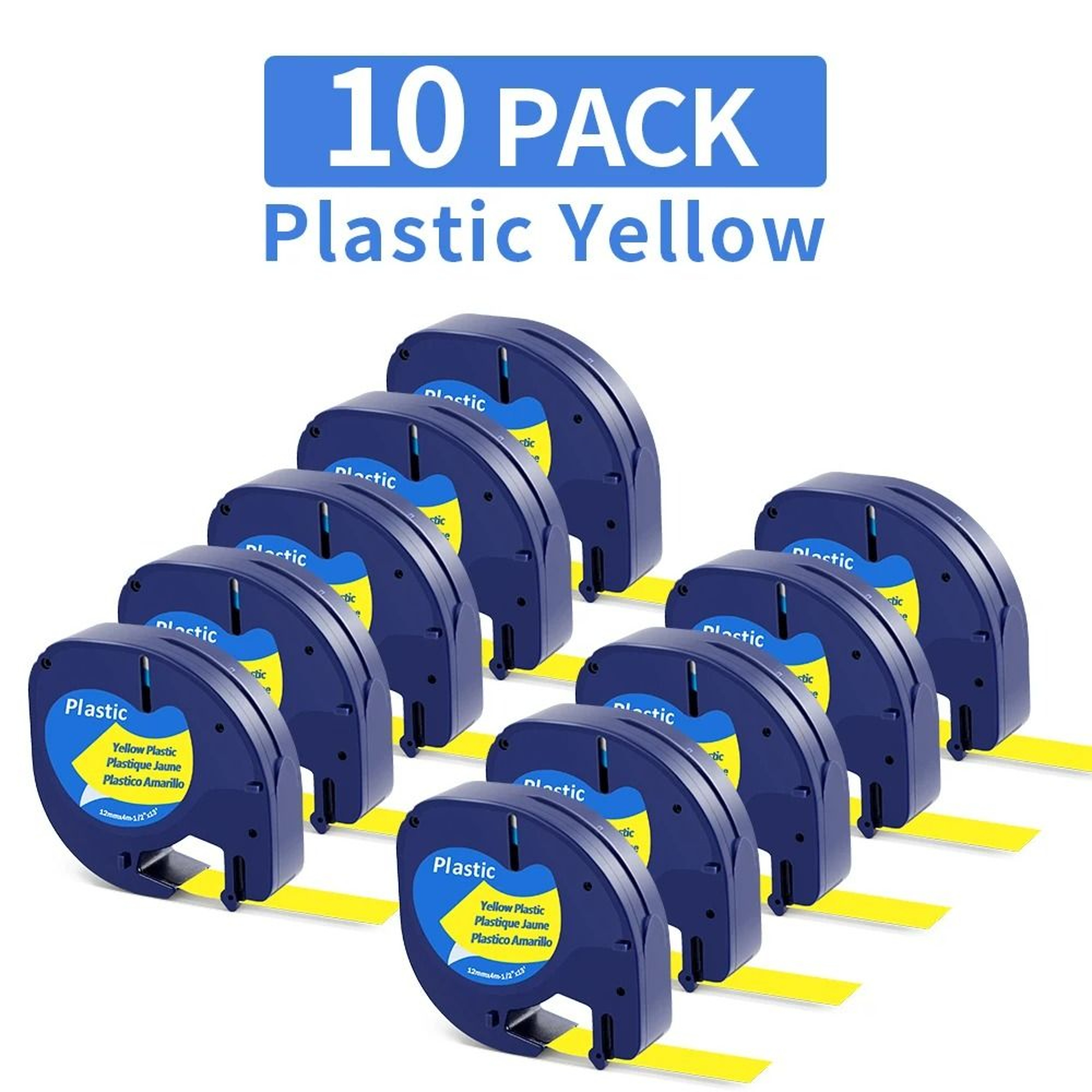 10Pack Clear Thermal Label Tape Refill 8