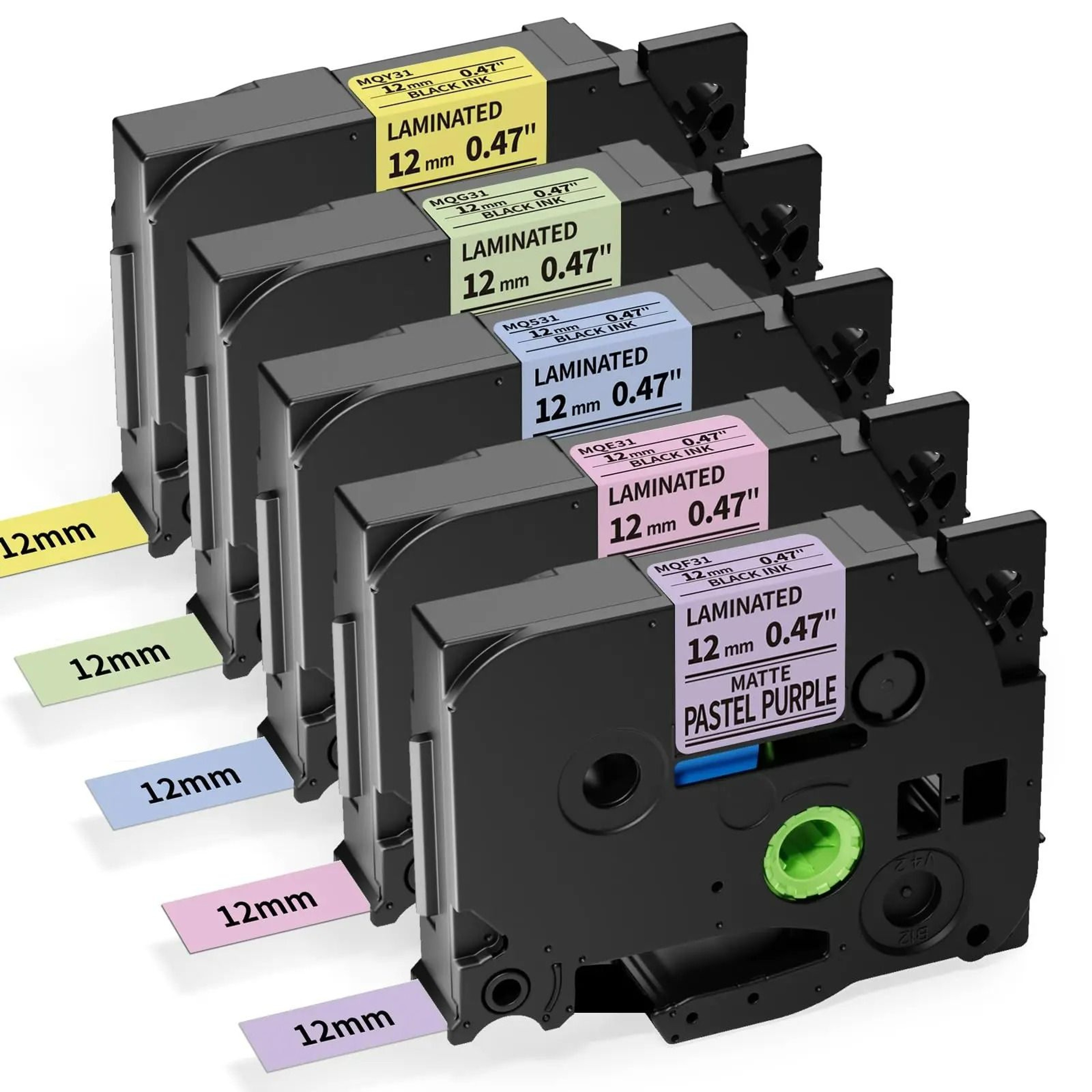 5Pack Laminated Thermal Label Tape 10