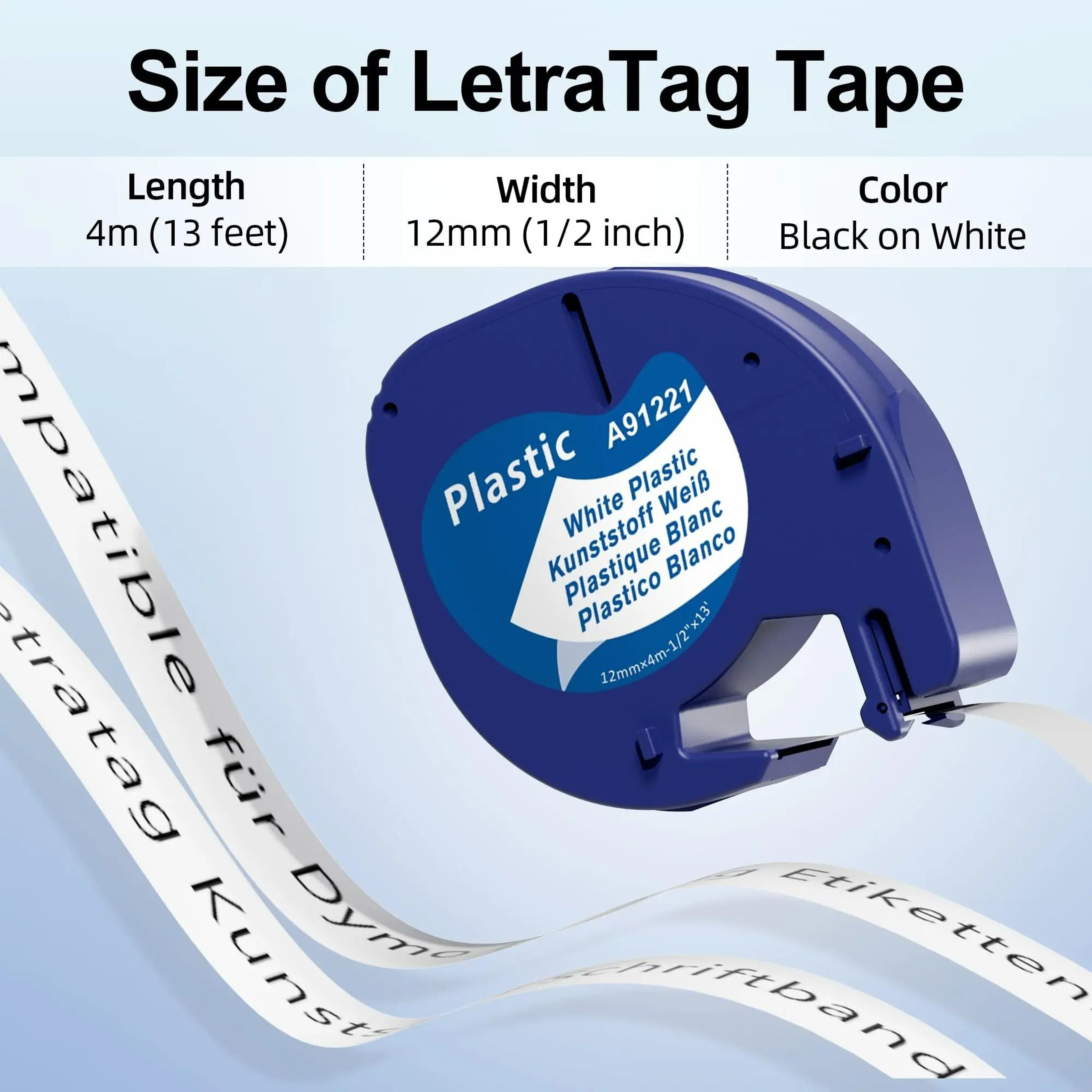 Plastic Thermal Label Tape Refill 1