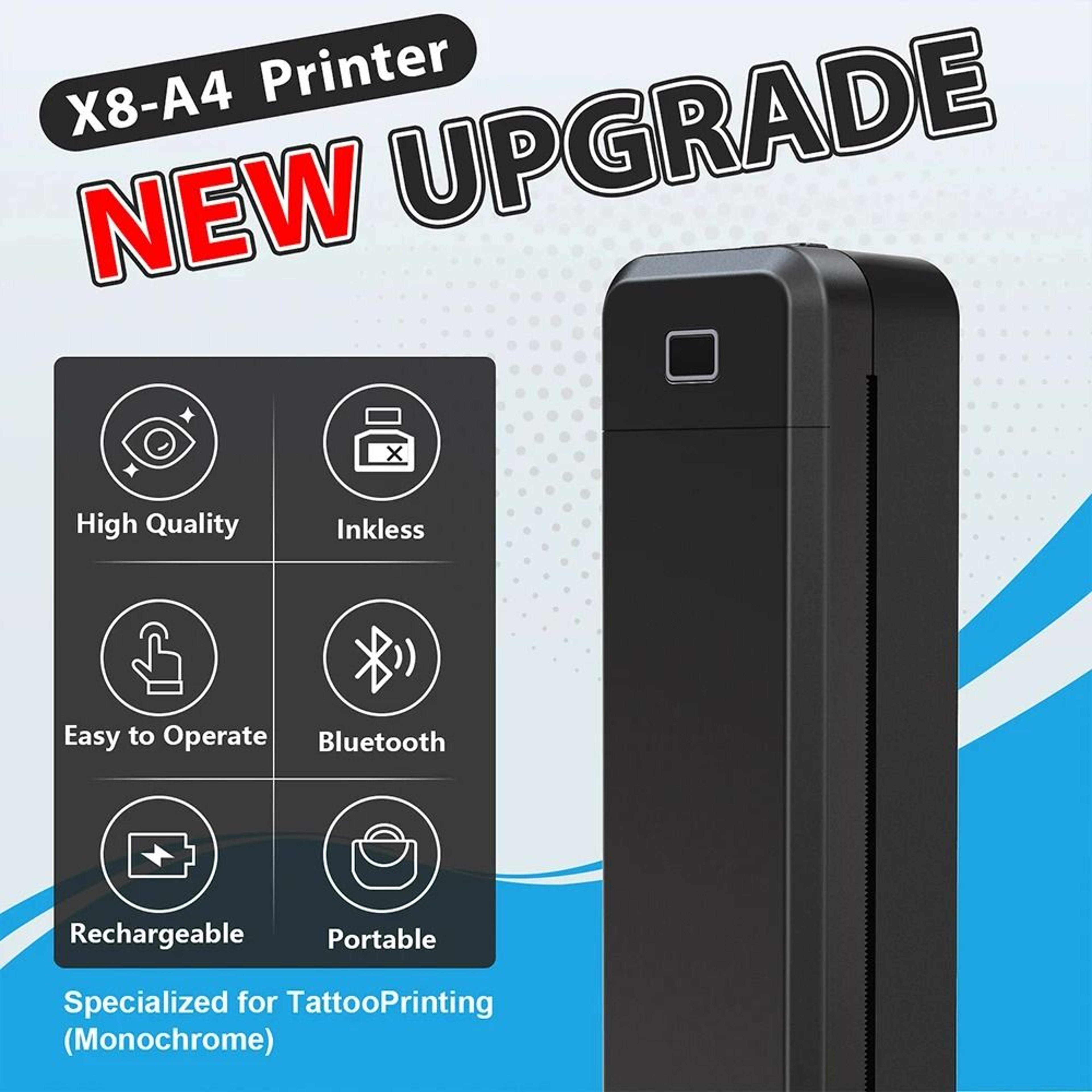 Portable A4 Tattoo Stencil Thermal Printer 1