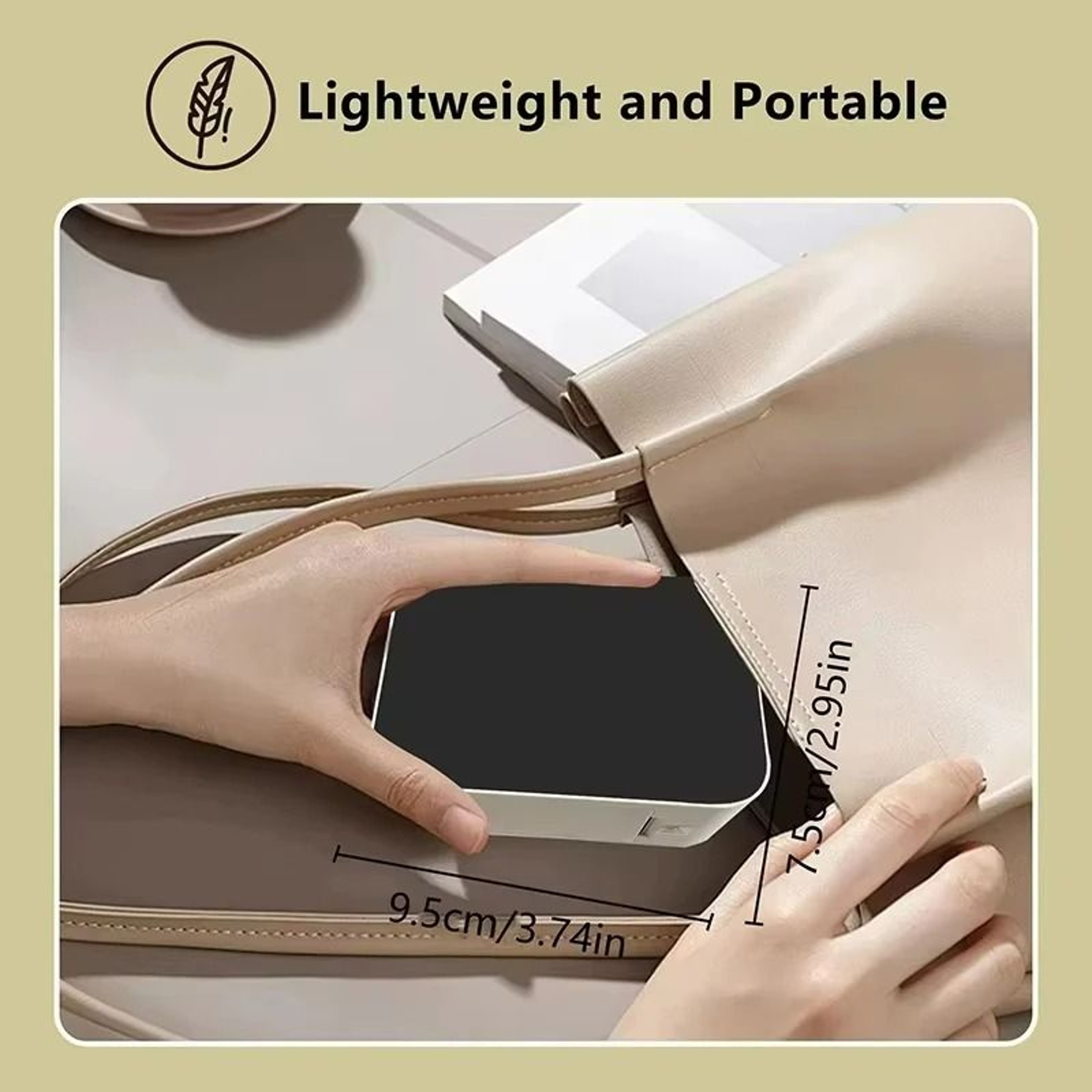Portable Mini Bluetooth Label Maker with 3 Paper Rolls 4