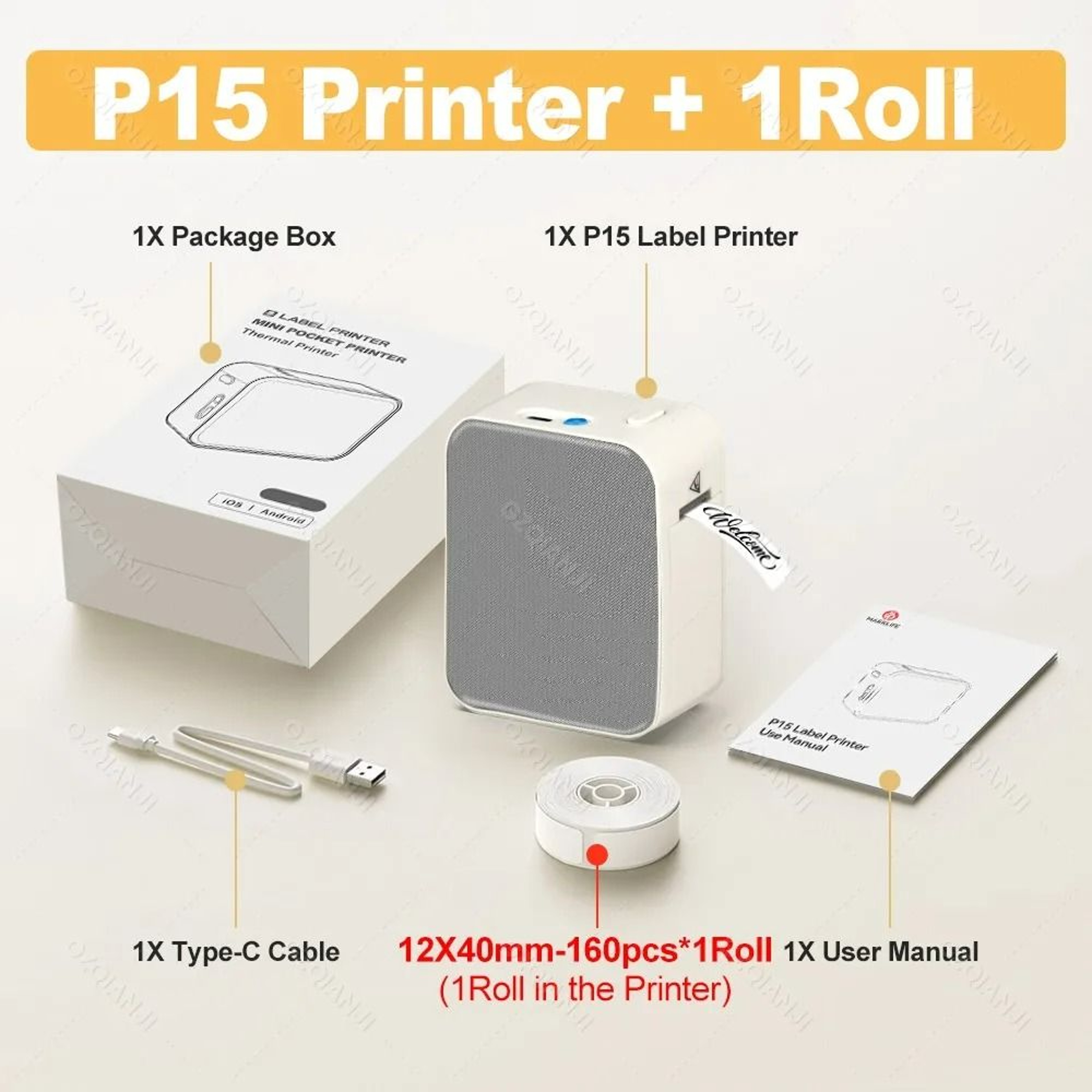 Portable Wireless Bluetooth Label Maker 8