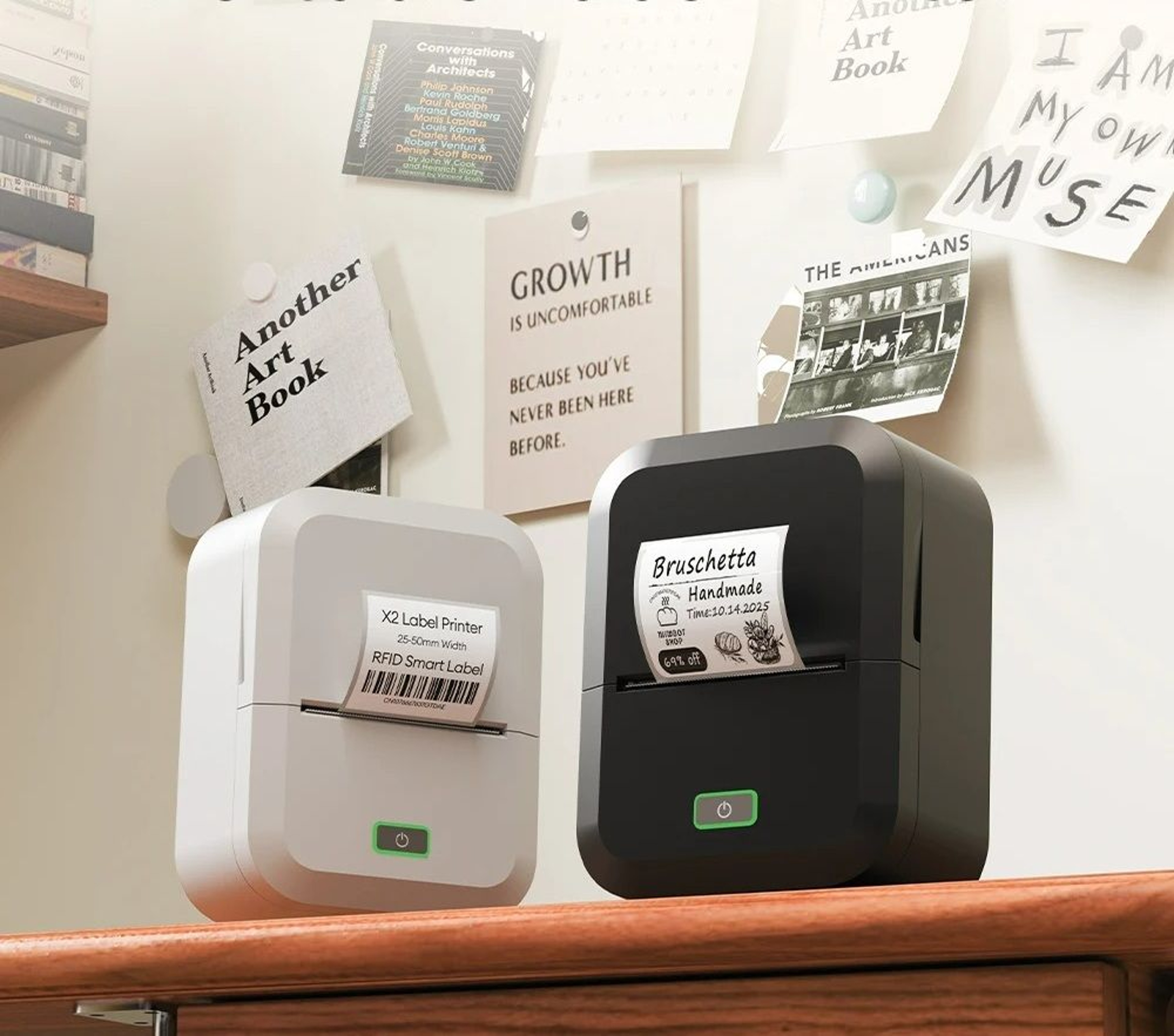 Portable Wireless Thermal Label Printer 0