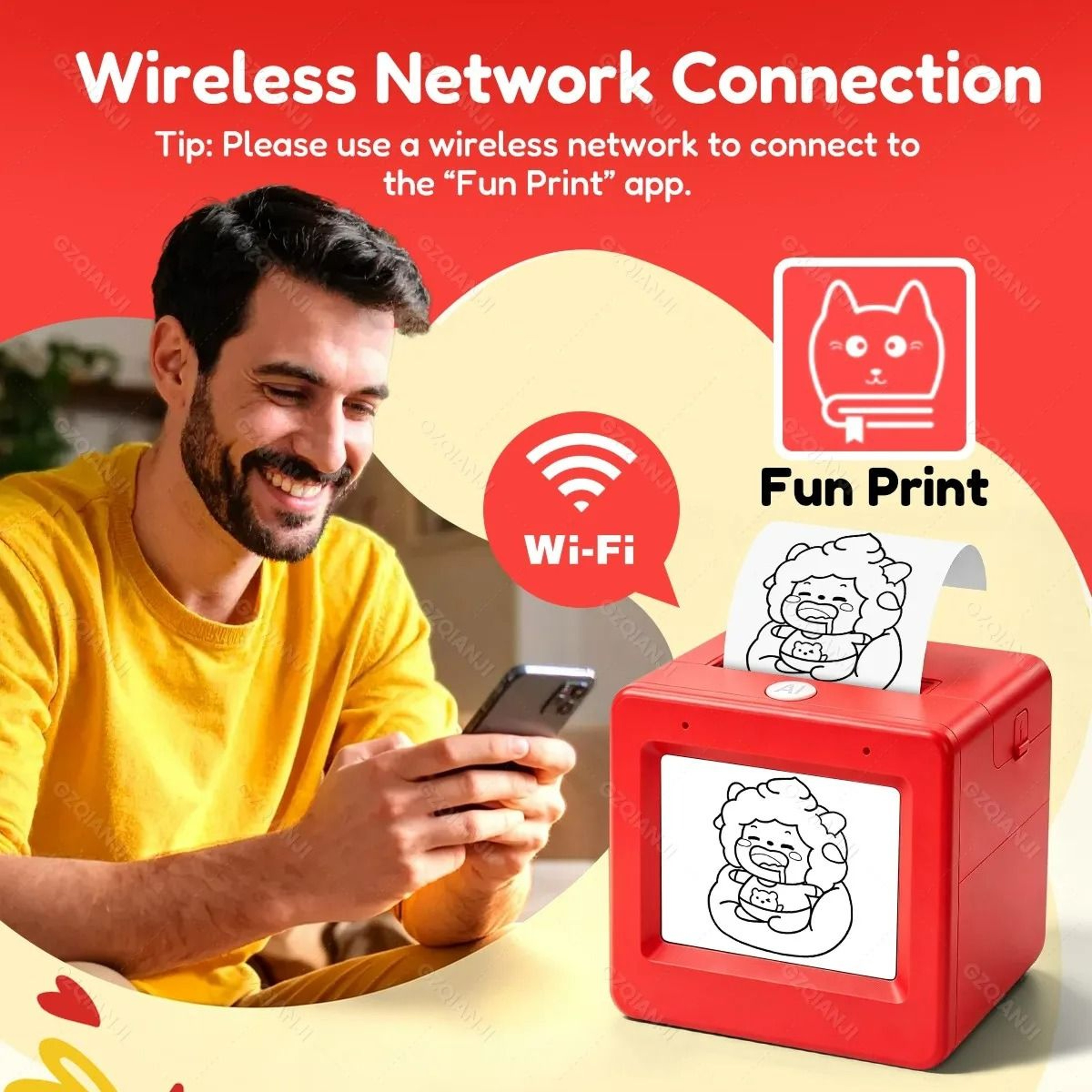 Smart AI Voice  Screen Thermal Printer For Kids 3