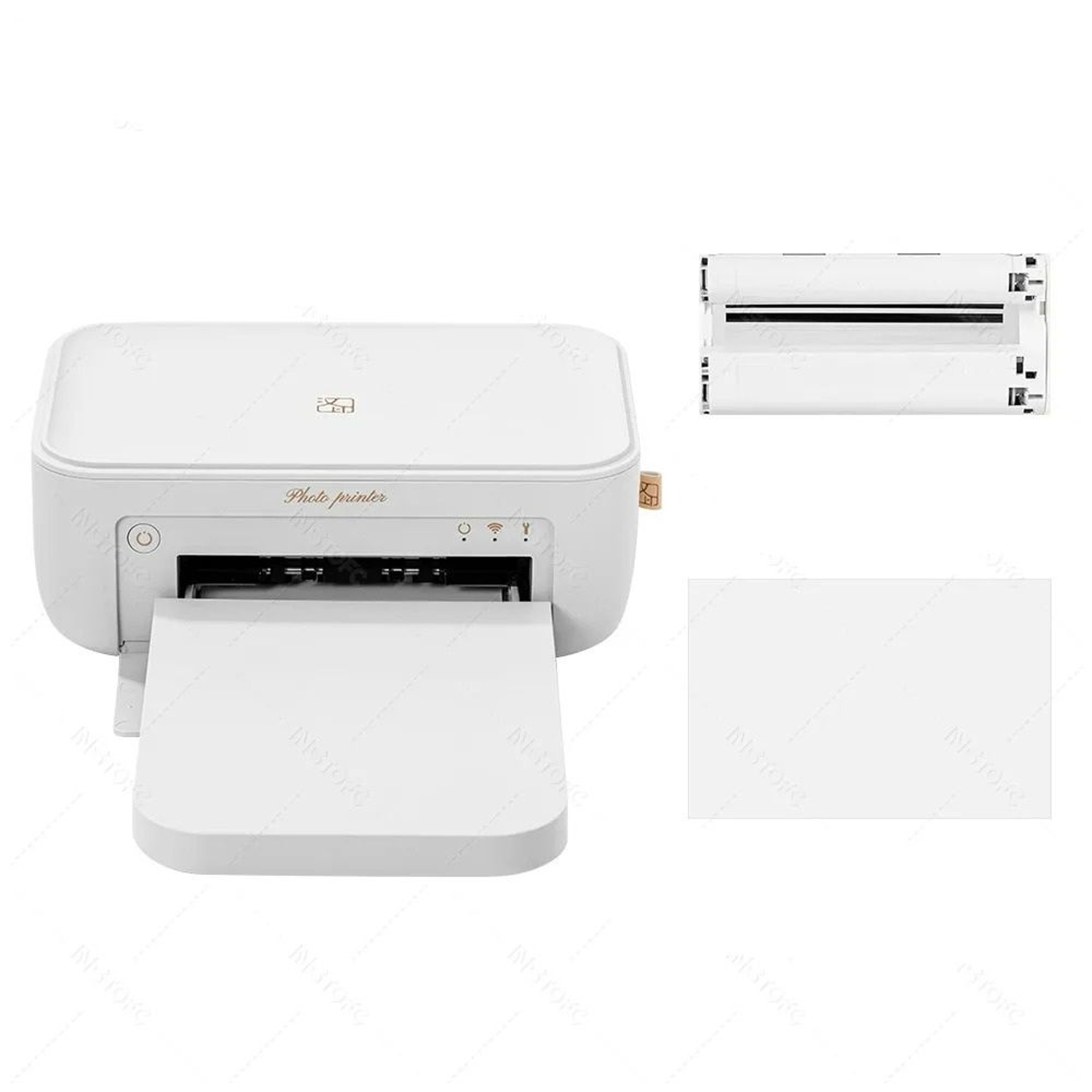 Mini Portable Wireless Color Instant Photo Printer 300 DPI DyeSublimation 0