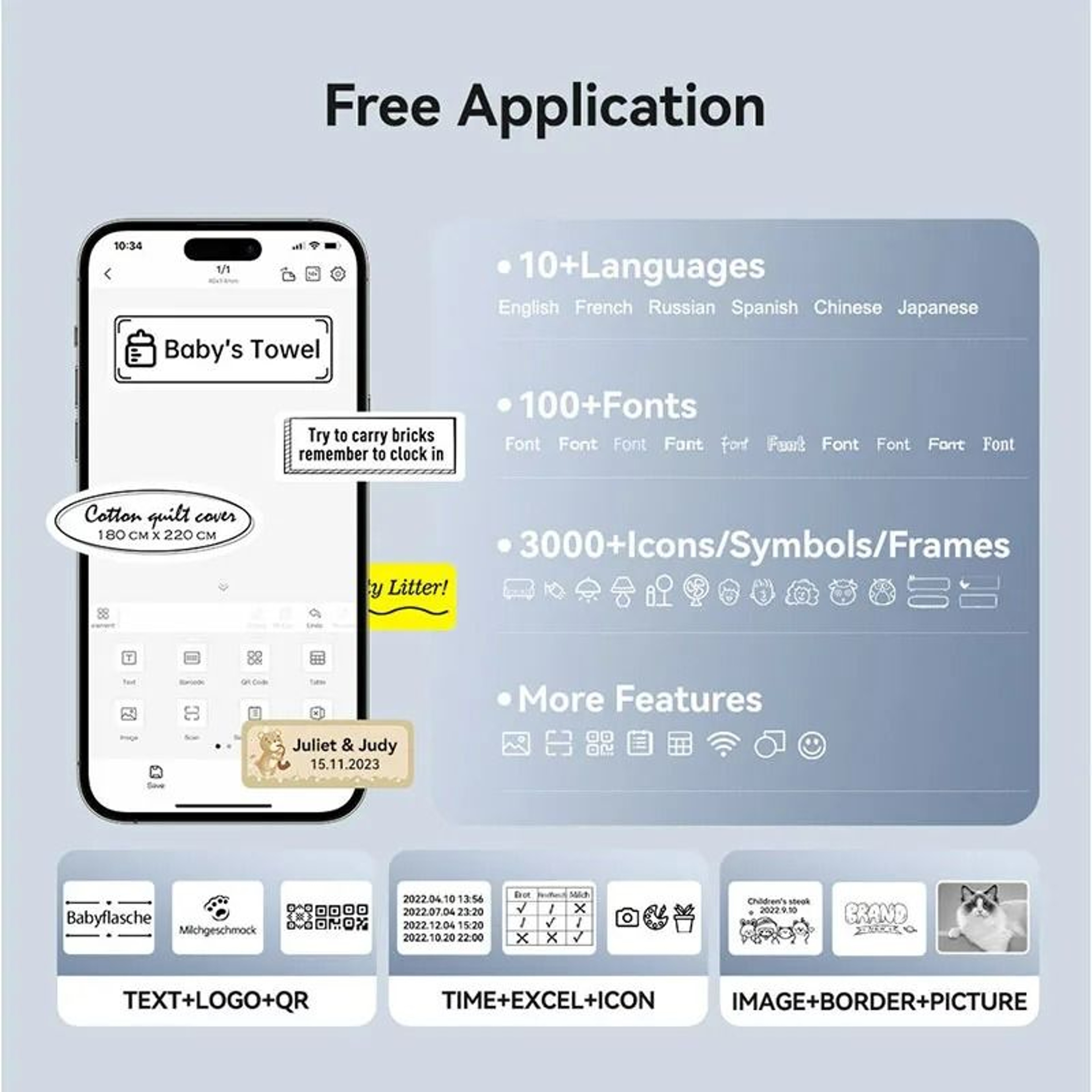 300 DPI HighResolution Wireless Pocket Label Maker 4