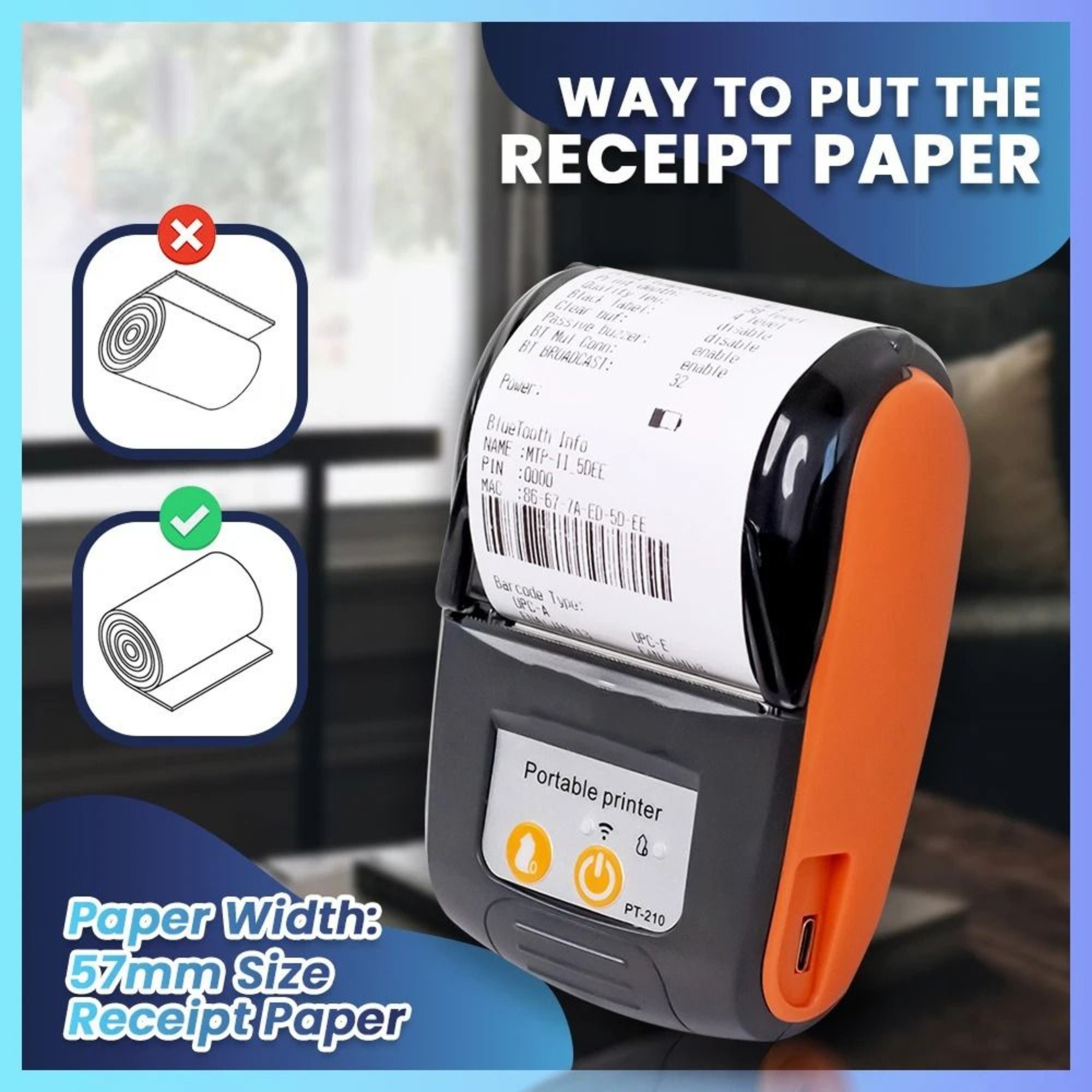 Portable Wireless POS Thermal Printer 1