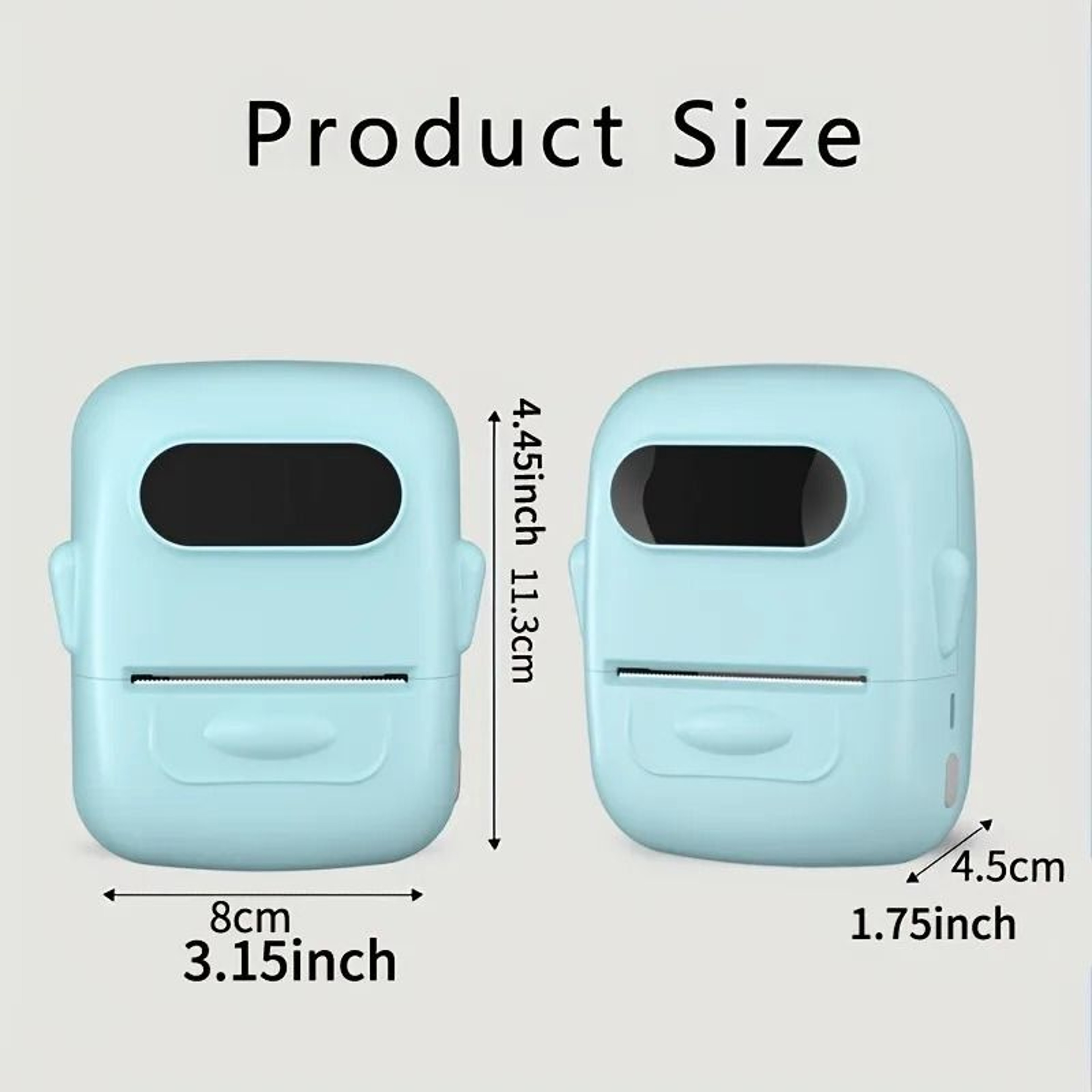 Portable Desktop Direct Thermal Label Printer 203 DPI 1