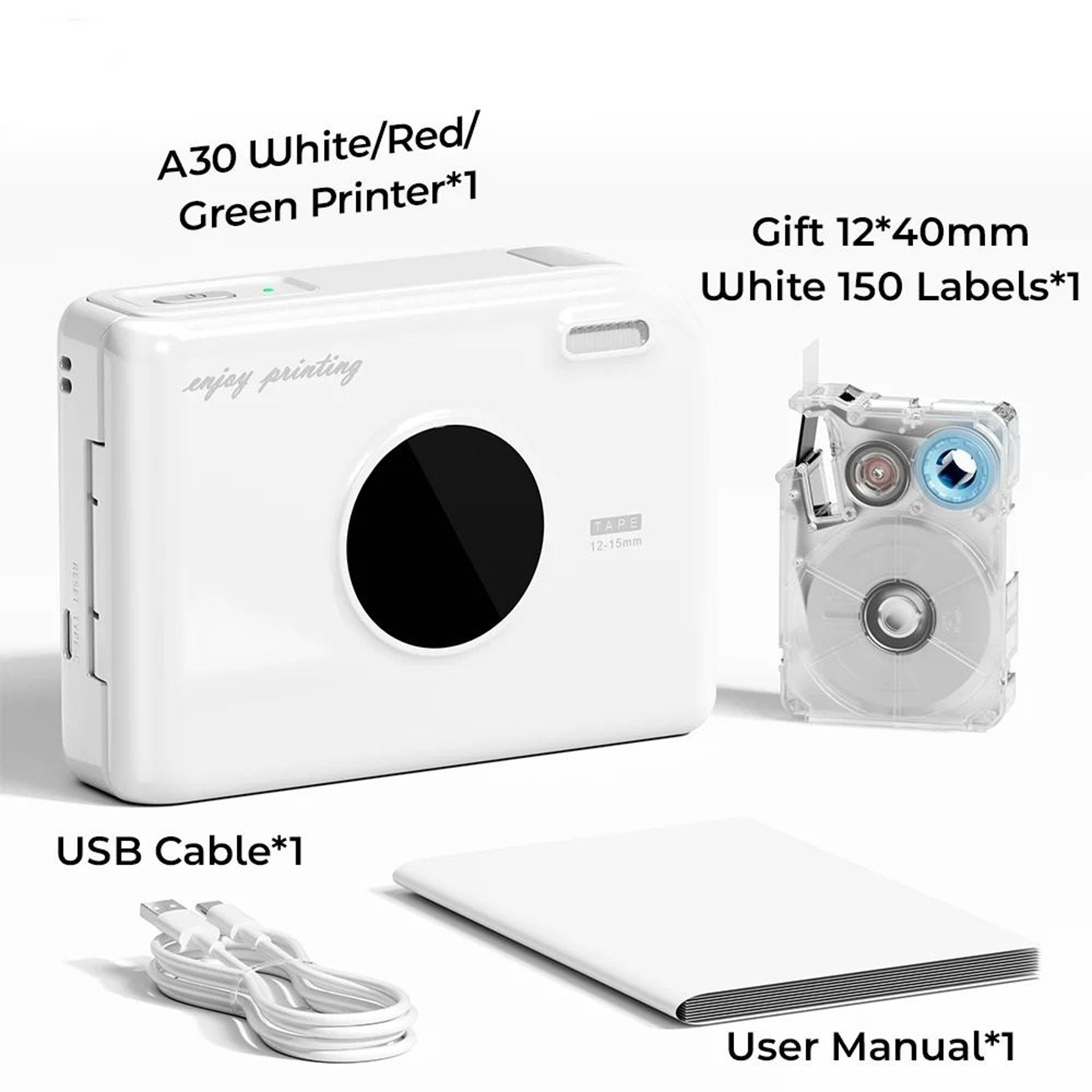 Compact Handheld Thermal Label Maker 8