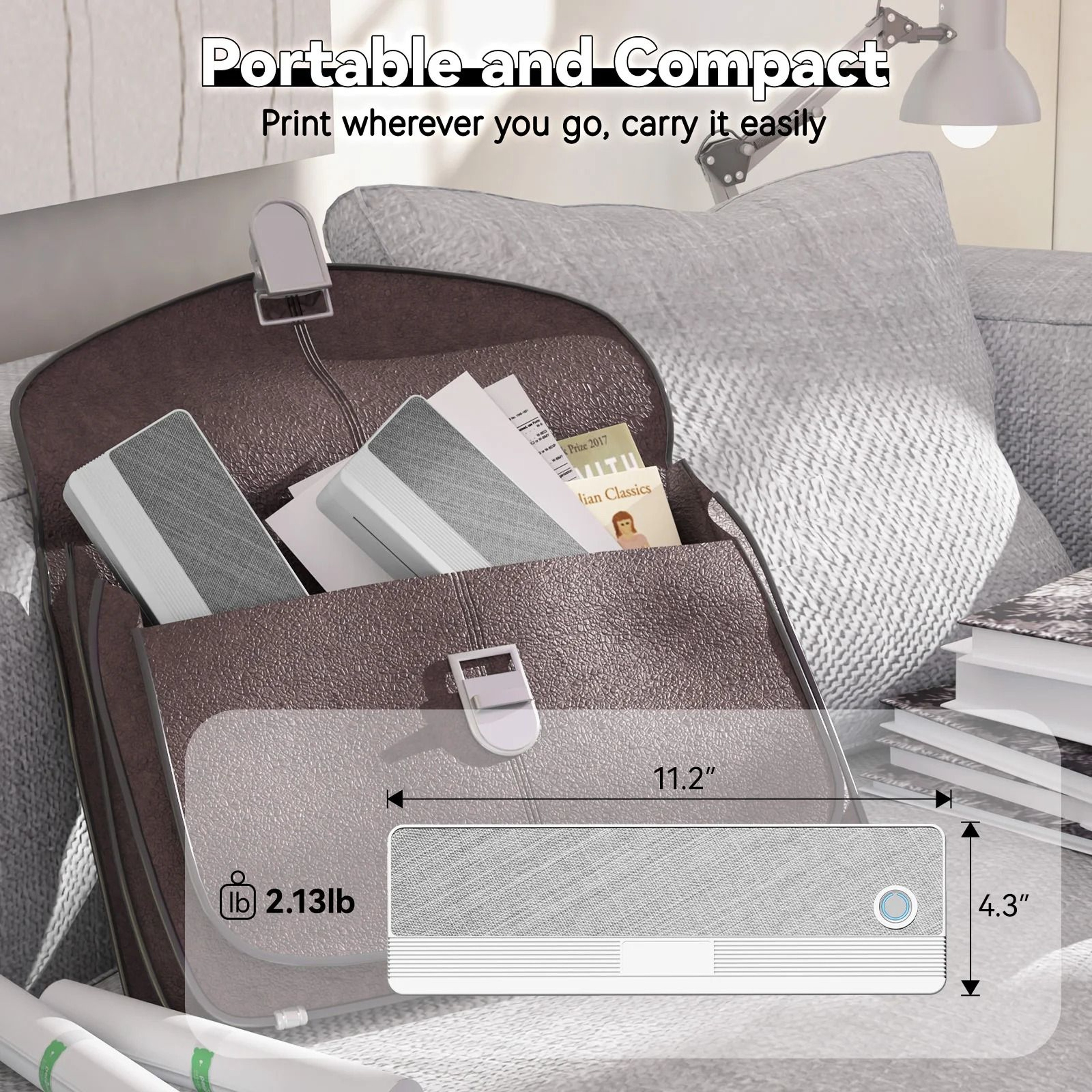 MultiFormat Portable Wireless A4 Thermal Printer 4