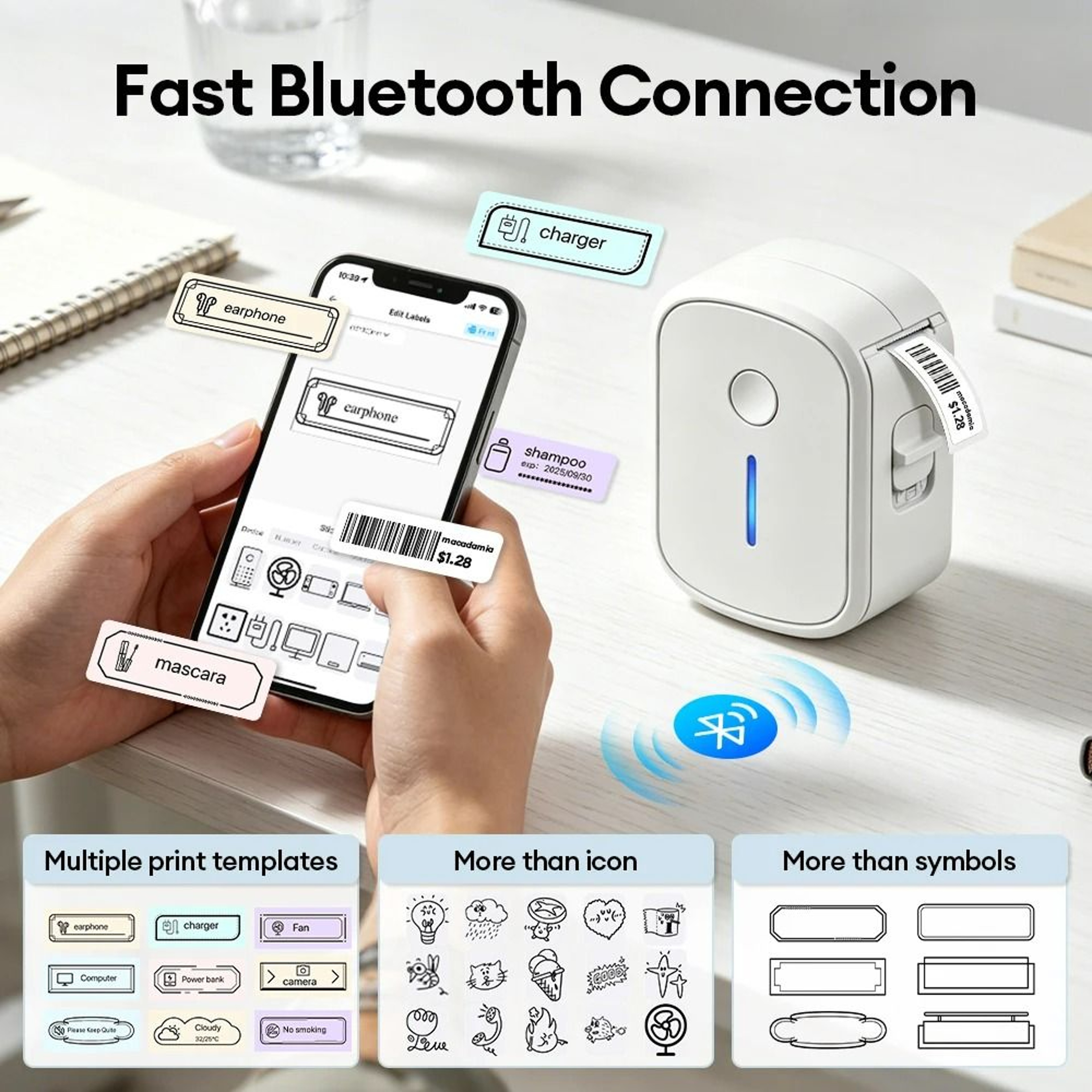 Pocket UltraMini Wireless Thermal Label Printer 2