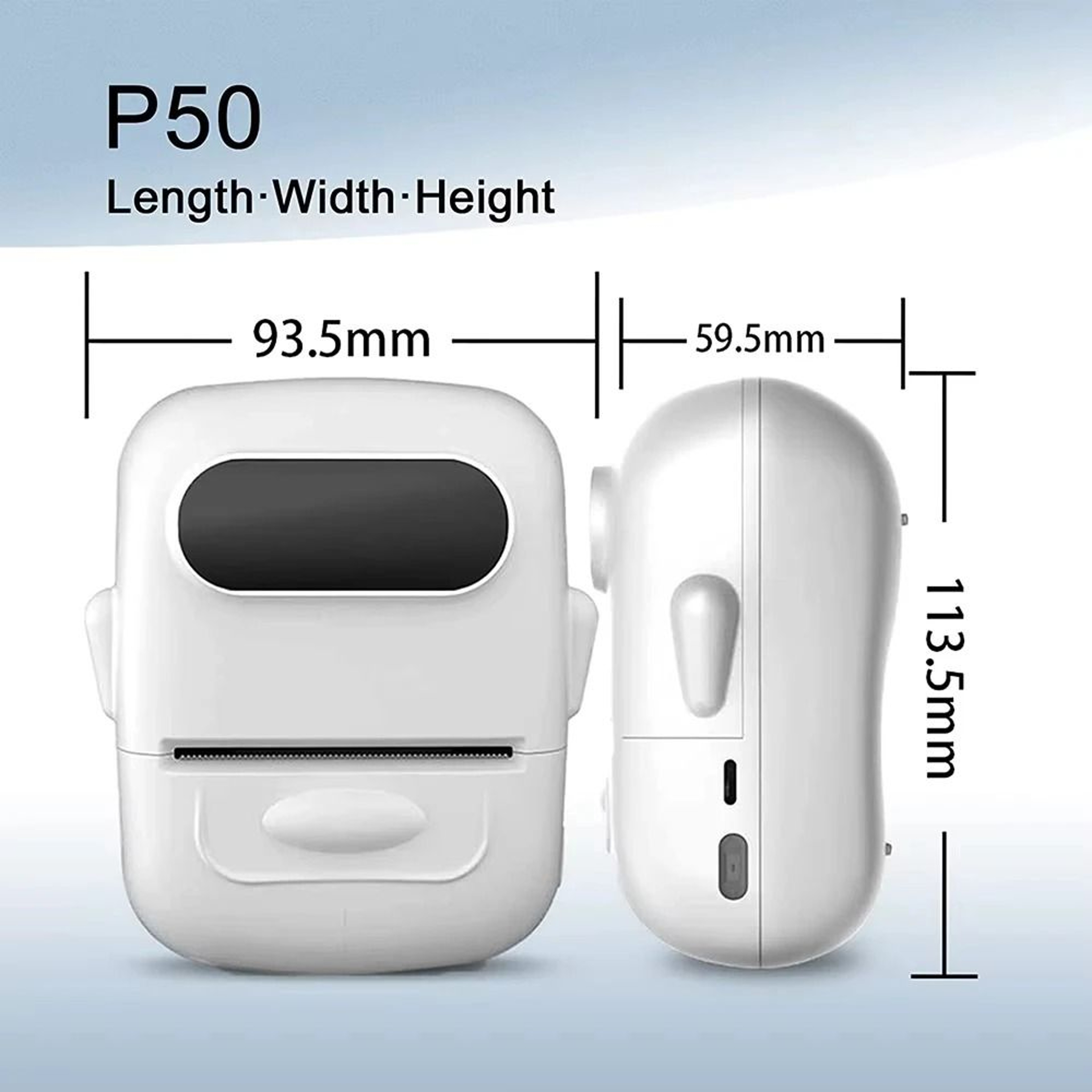 Compact MultiWidth Wireless Thermal Label Printer 5