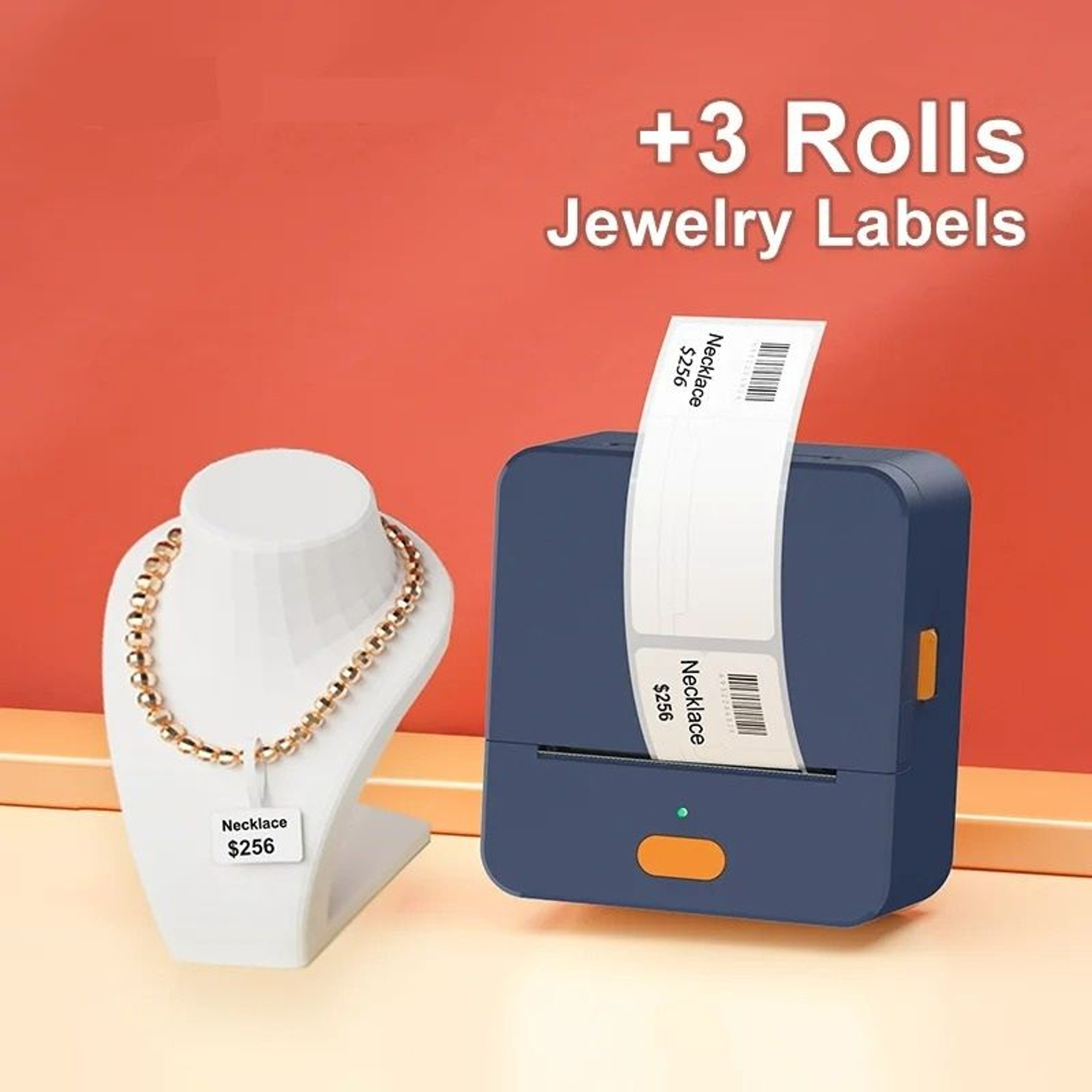 Precision Jewelry  Optical Wireless Thermal Label Printer 0