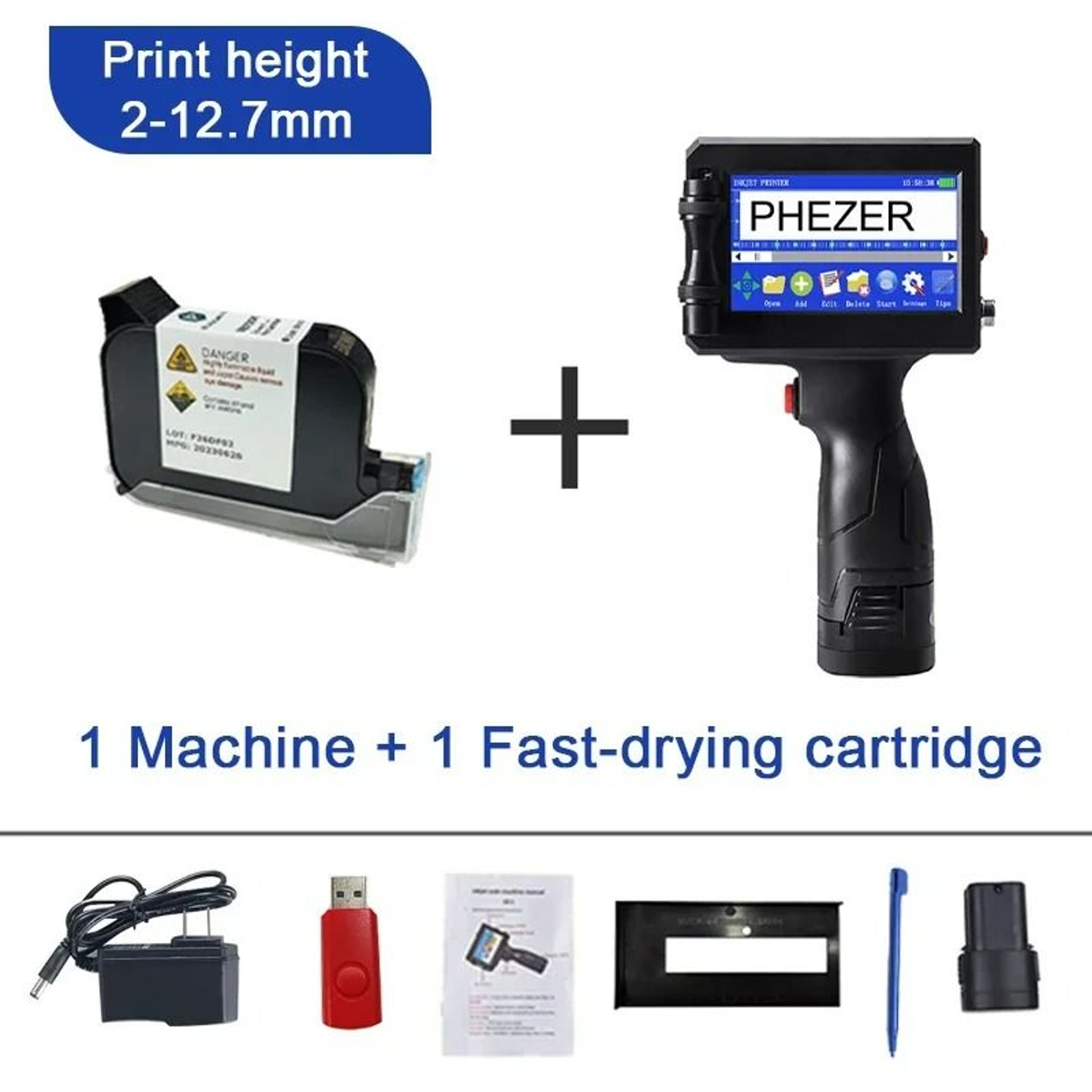 MultiLanguage Handheld Industrial Inkjet Coder 8