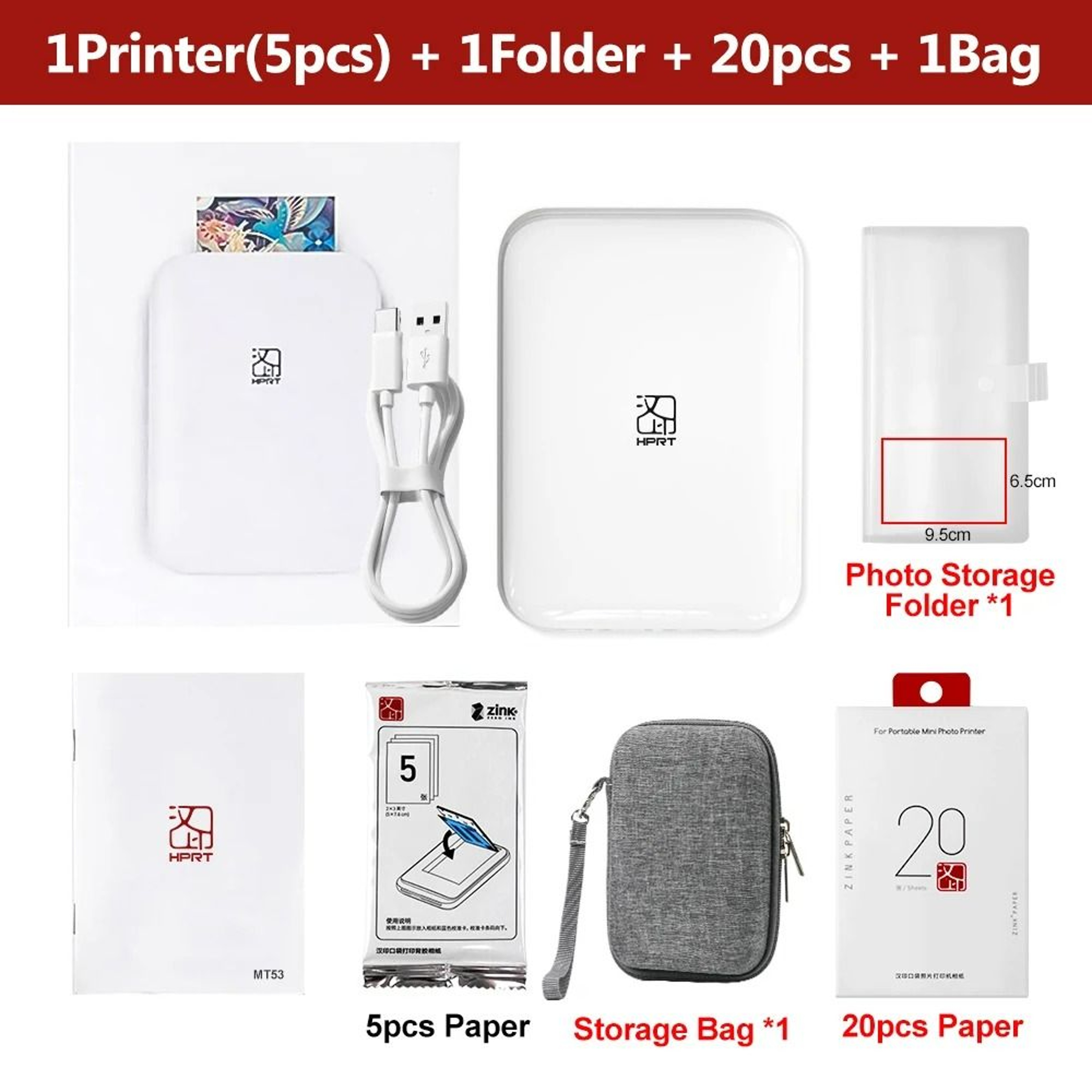 Wireless ZINK Pocket Photo Printer 10