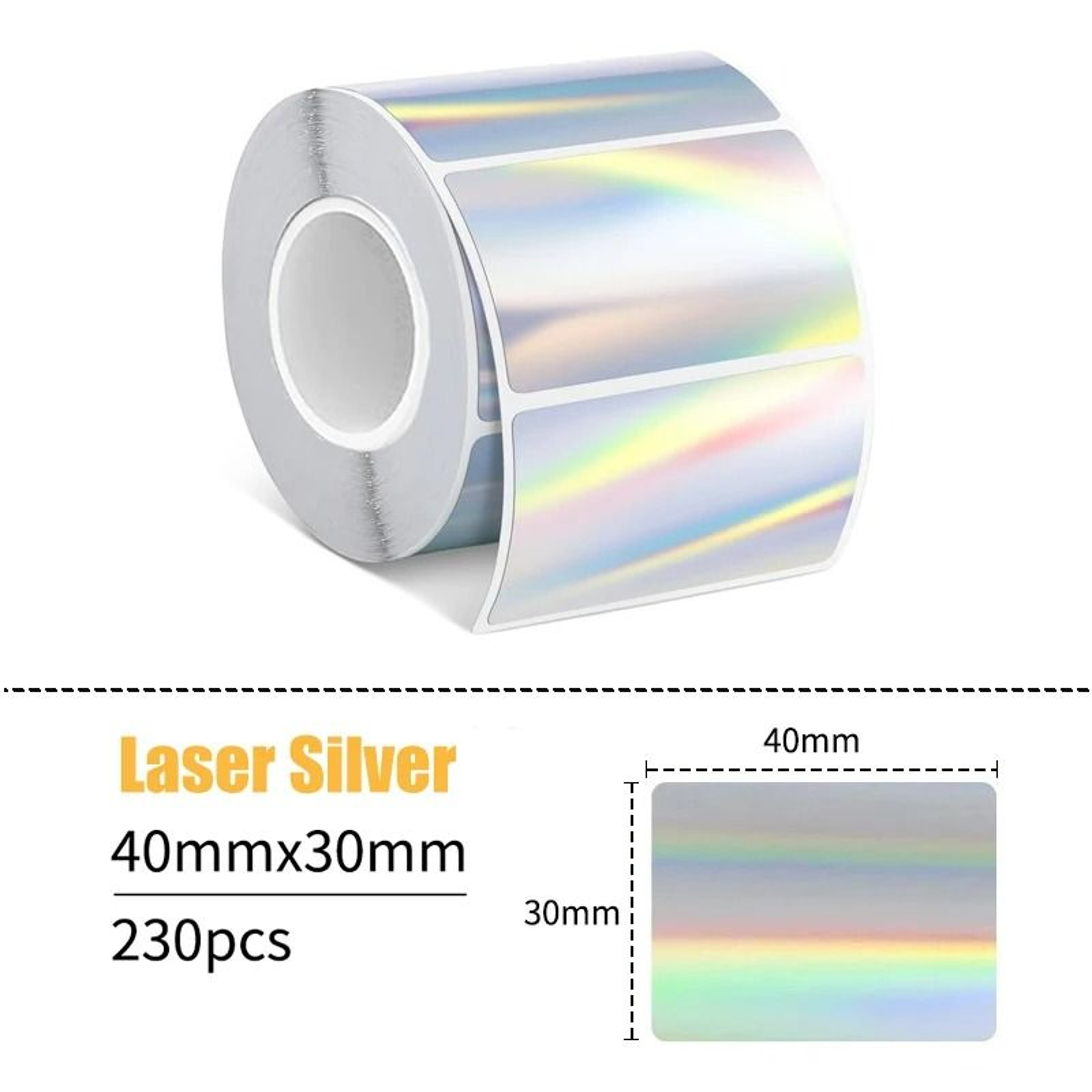 Patterned  Laser Holographic Thermal Label Paper Rolls 1