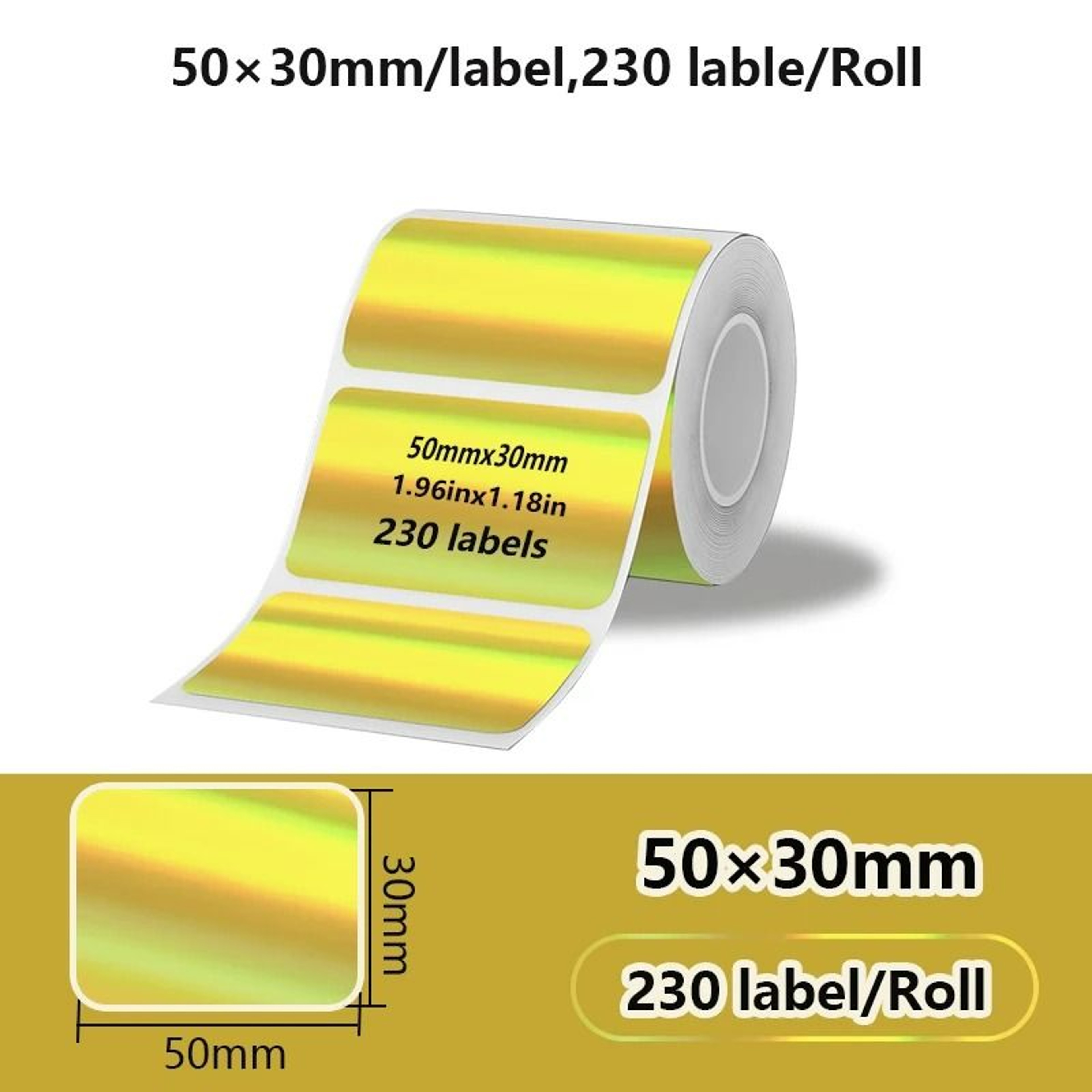 Laser Holographic  Patterned Transparent Thermal Label Rolls 16