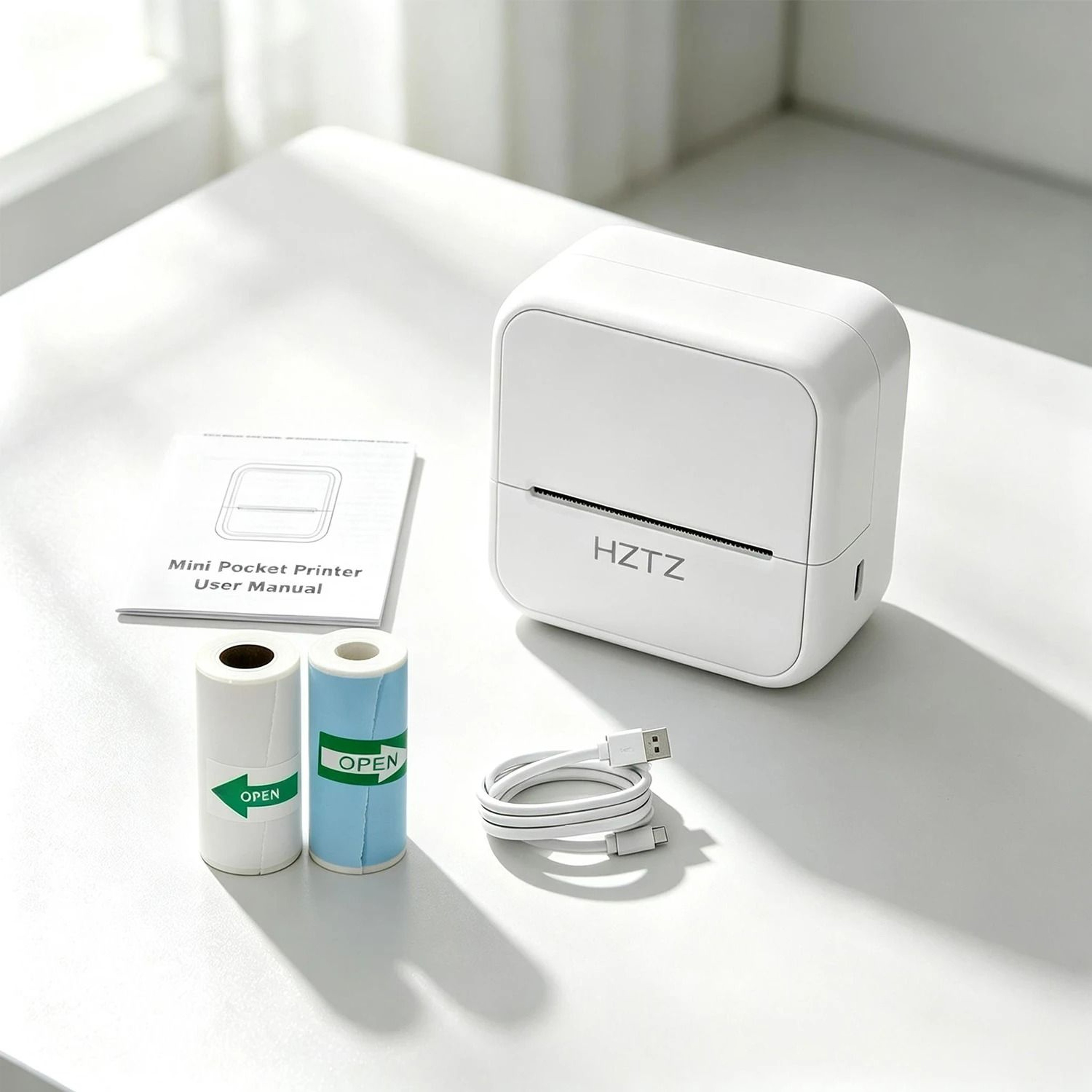 Pocket Wireless Thermal Pocket Photo  Memo Printer 10
