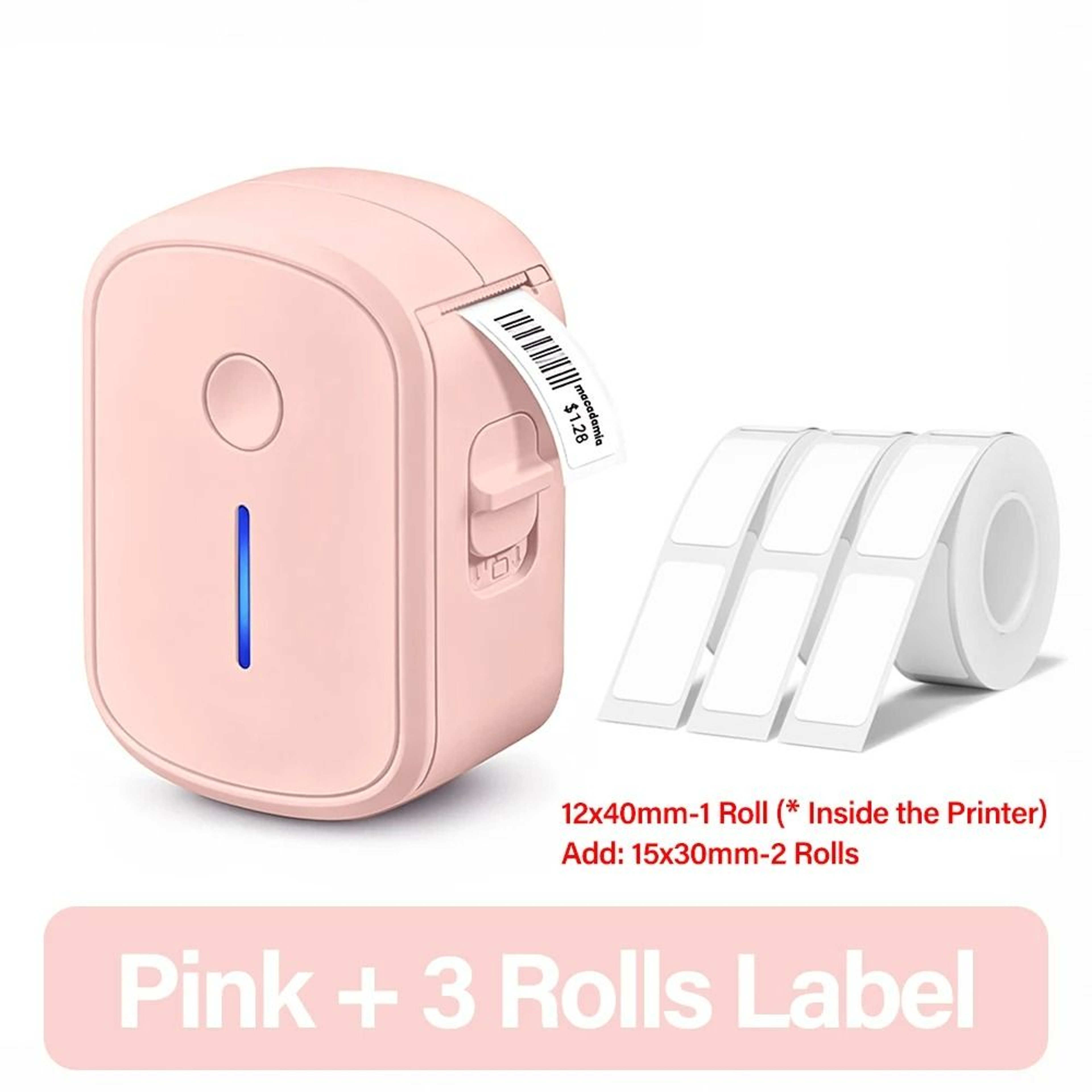 UltraCompact Wireless Thermal Pocket Label Maker Inkless Direct Thermal Printing 10