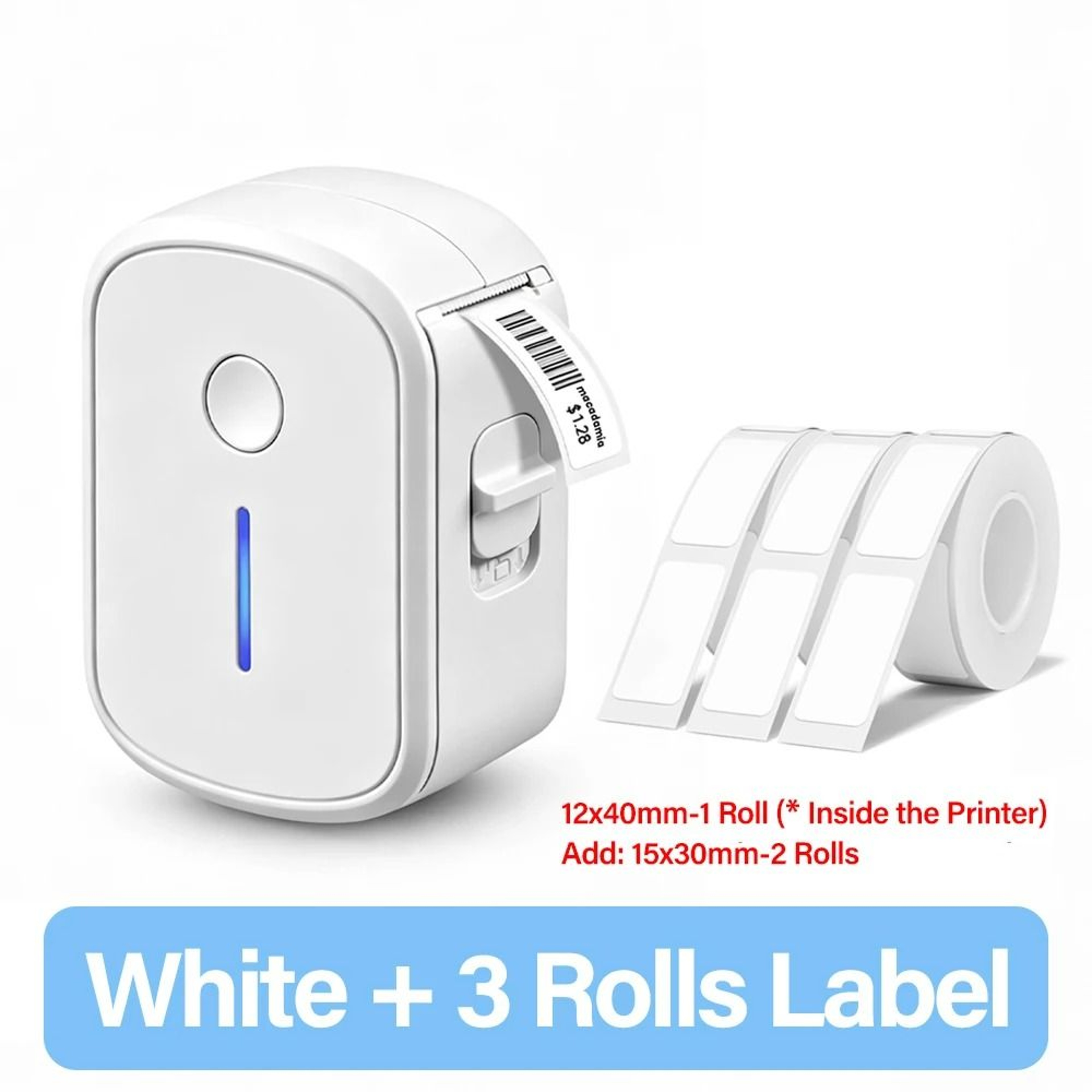 UltraCompact Wireless Thermal Pocket Label Maker Inkless Direct Thermal Printing 8