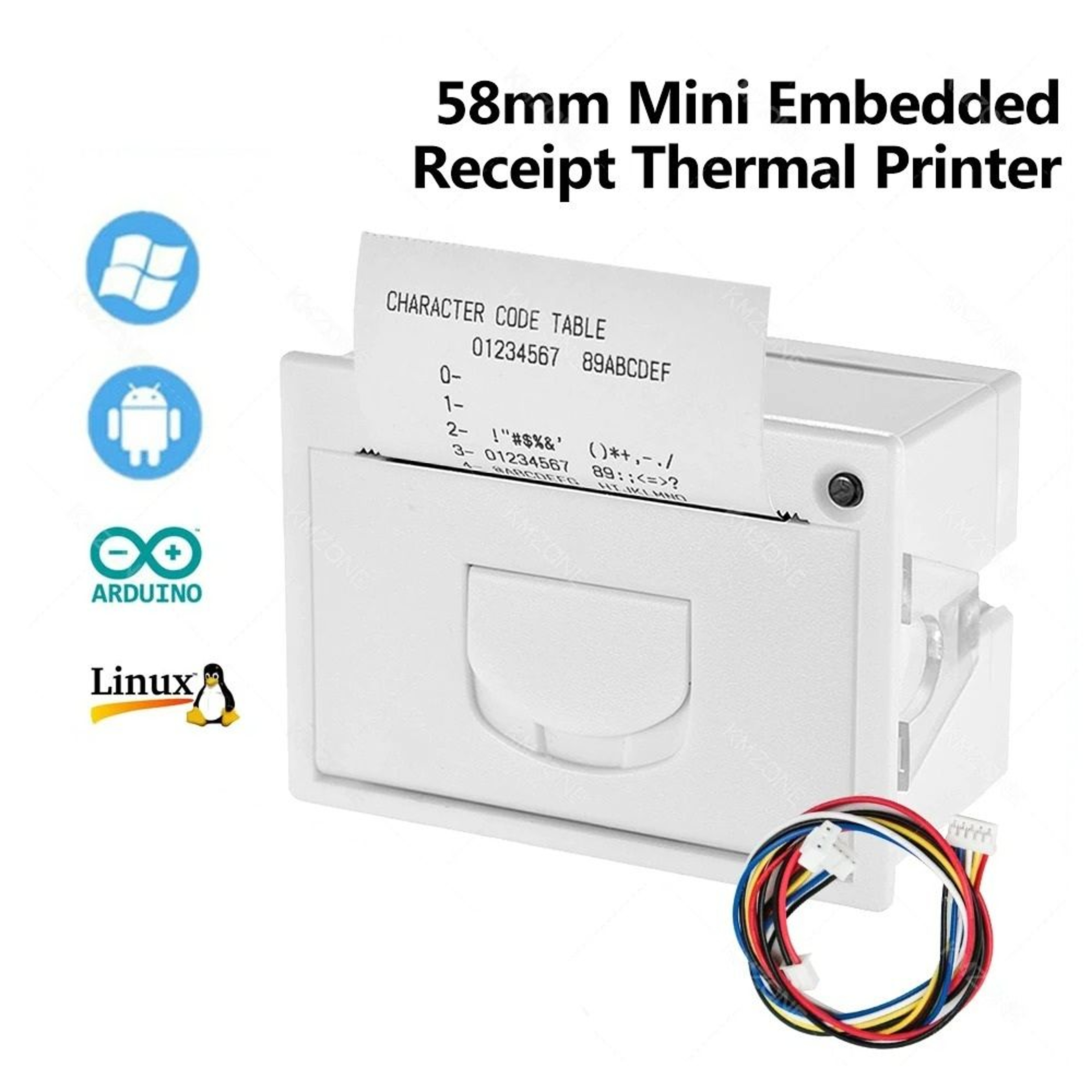 Industrial 58mm Embedded Thermal Receipt Printer TTL  RS232  USB  5085mms 0