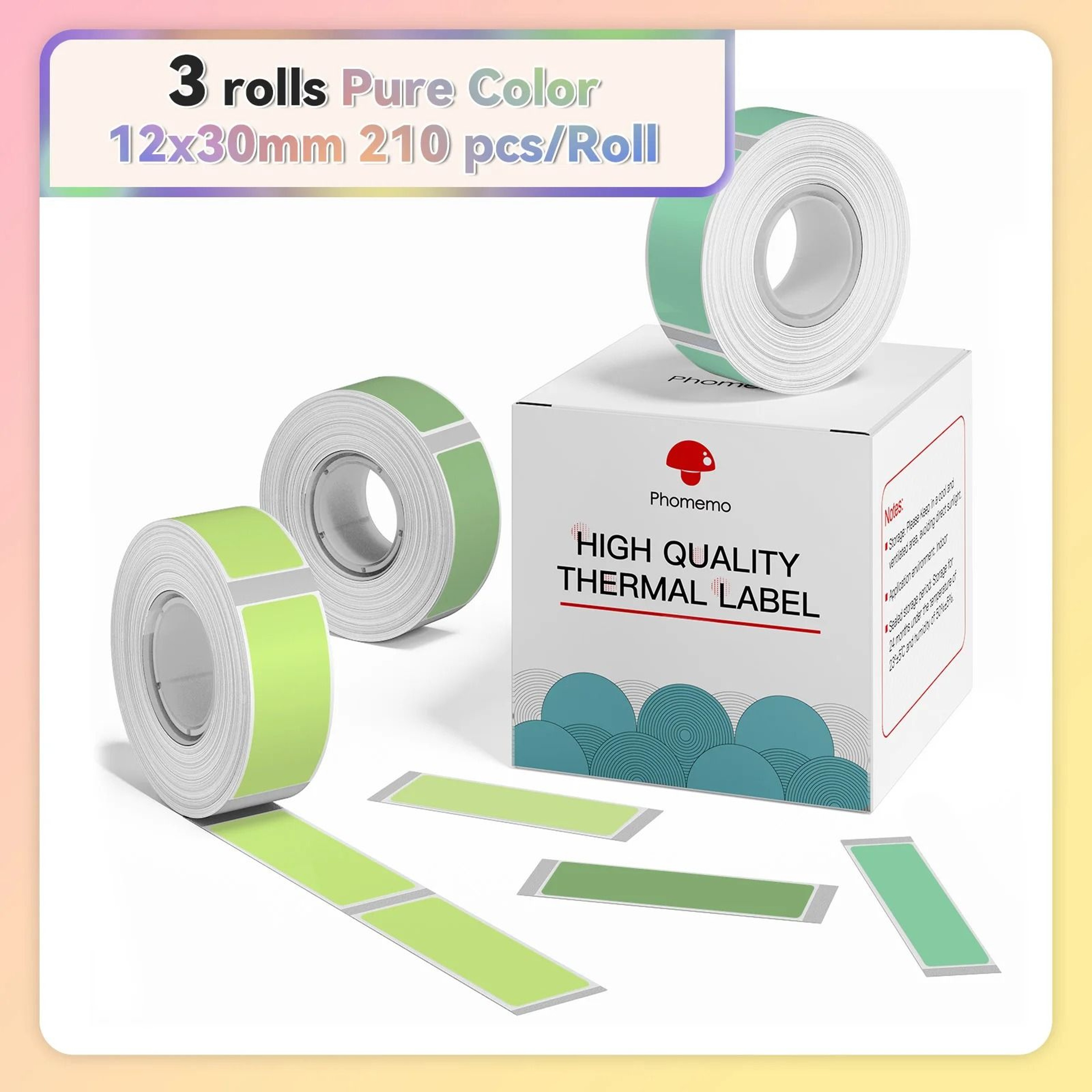 Waterproof Direct Thermal Label Paper Rolls For Phomemo Q30  D30 14
